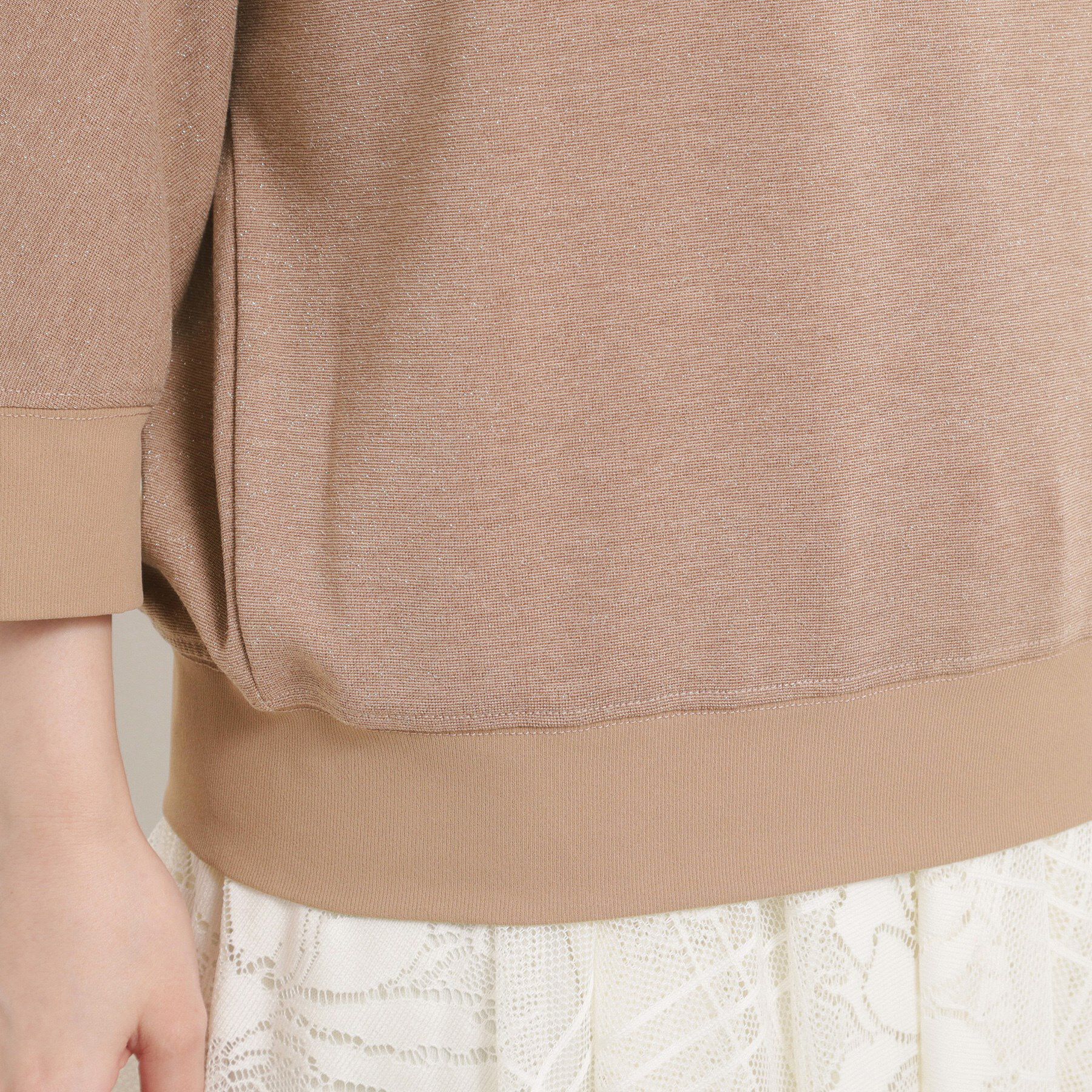 ITS&rsquo;DEMO「【手洗い可】ラメポンチドルマントップス」|Tシャツ・カットソー|