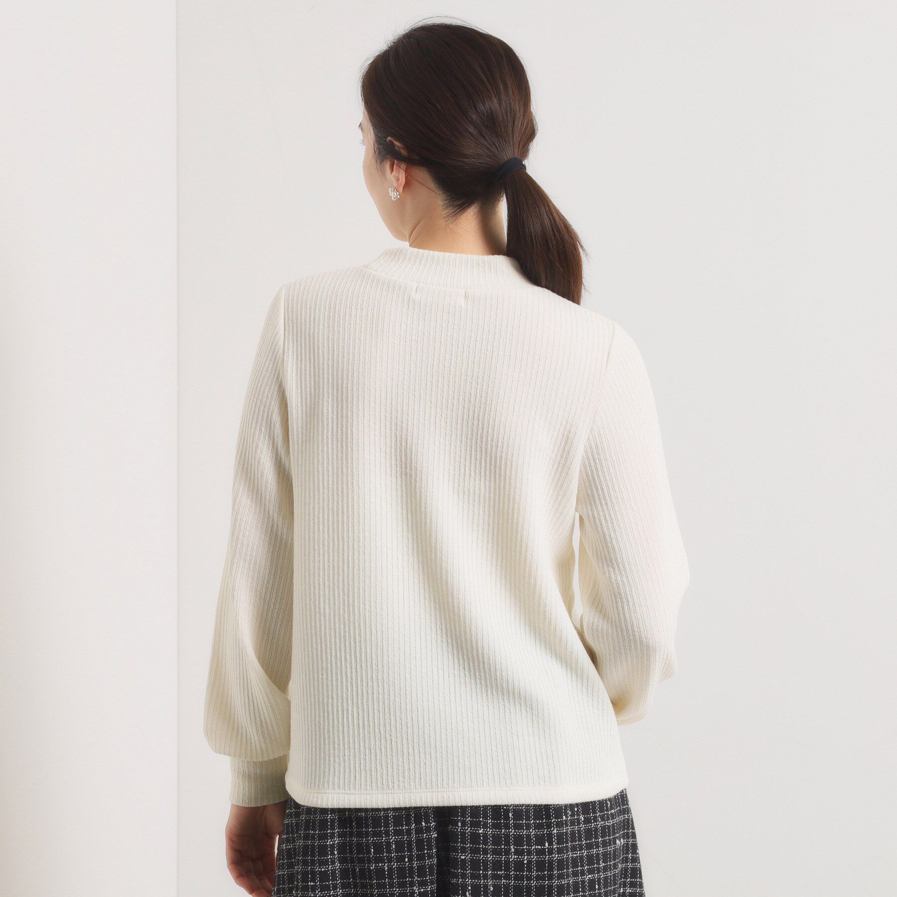 ITS&rsquo;DEMO「【手洗い可】パール調衿起毛リブプルオーバー」|Tシャツ・カットソー|