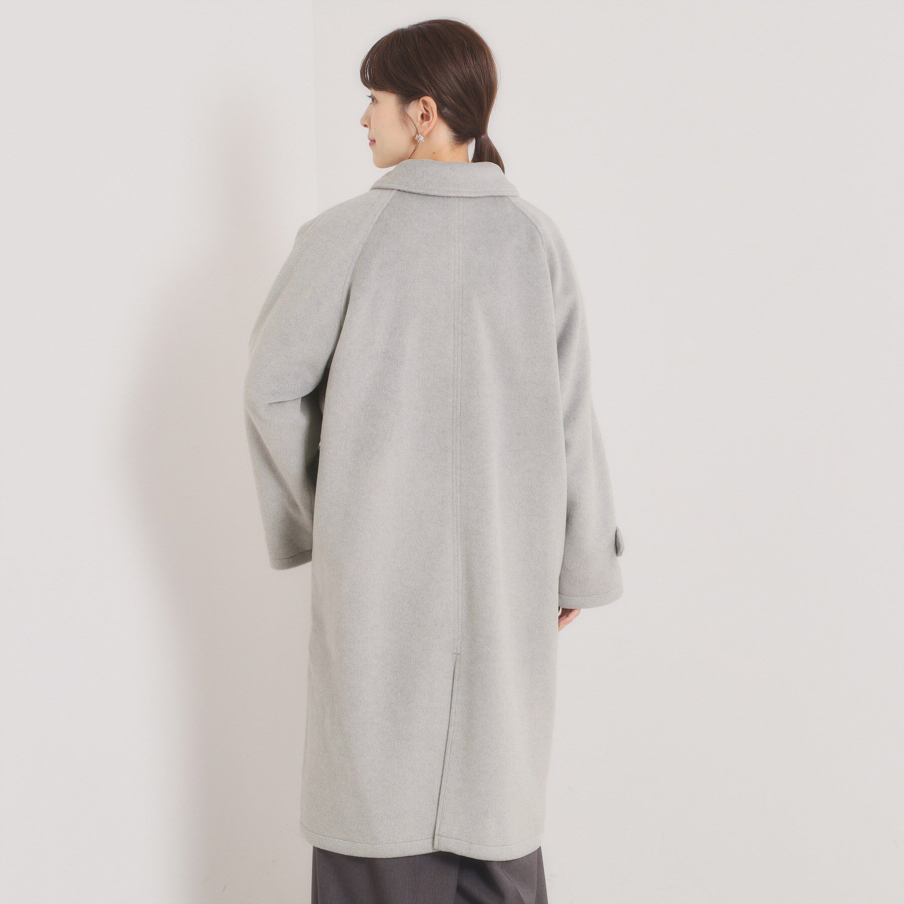 ITS&rsquo;DEMO「モッサ風ロングコート」|ステンカラーコート|