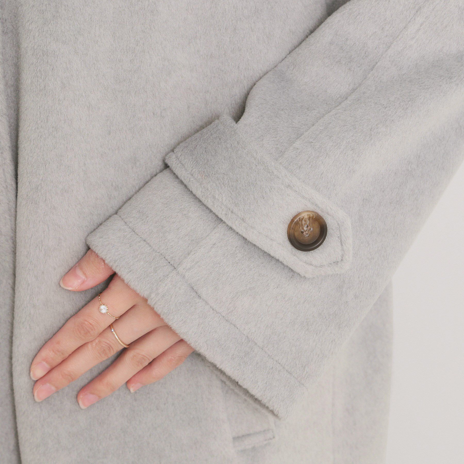 ITS&rsquo;DEMO「モッサ風ロングコート」|ステンカラーコート|