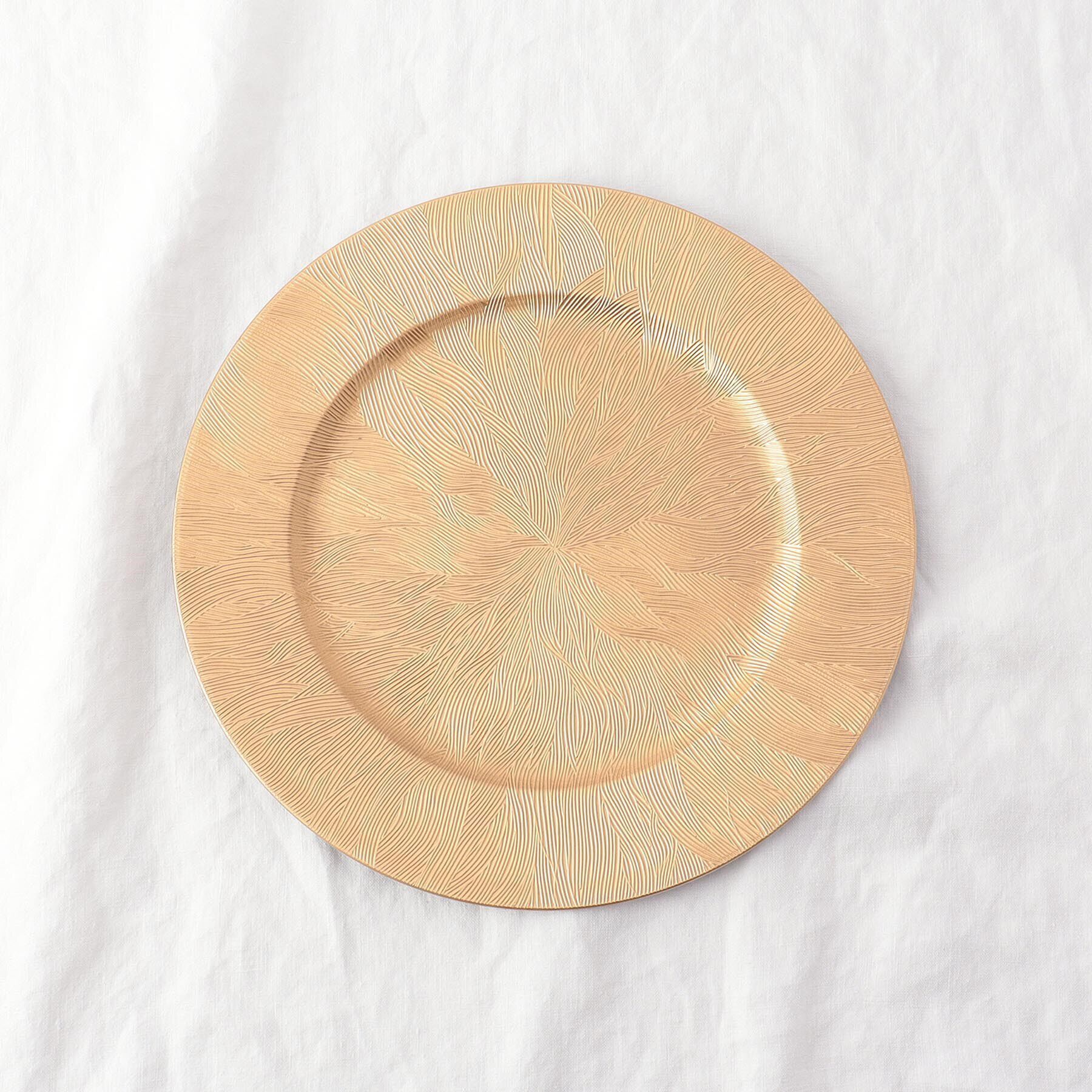 212 KITCHEN STORE「チャージャープレート リーフウェーブ ゴールド シェーンプラス CH20233-Ｇ」|食器・キッチングッズ|