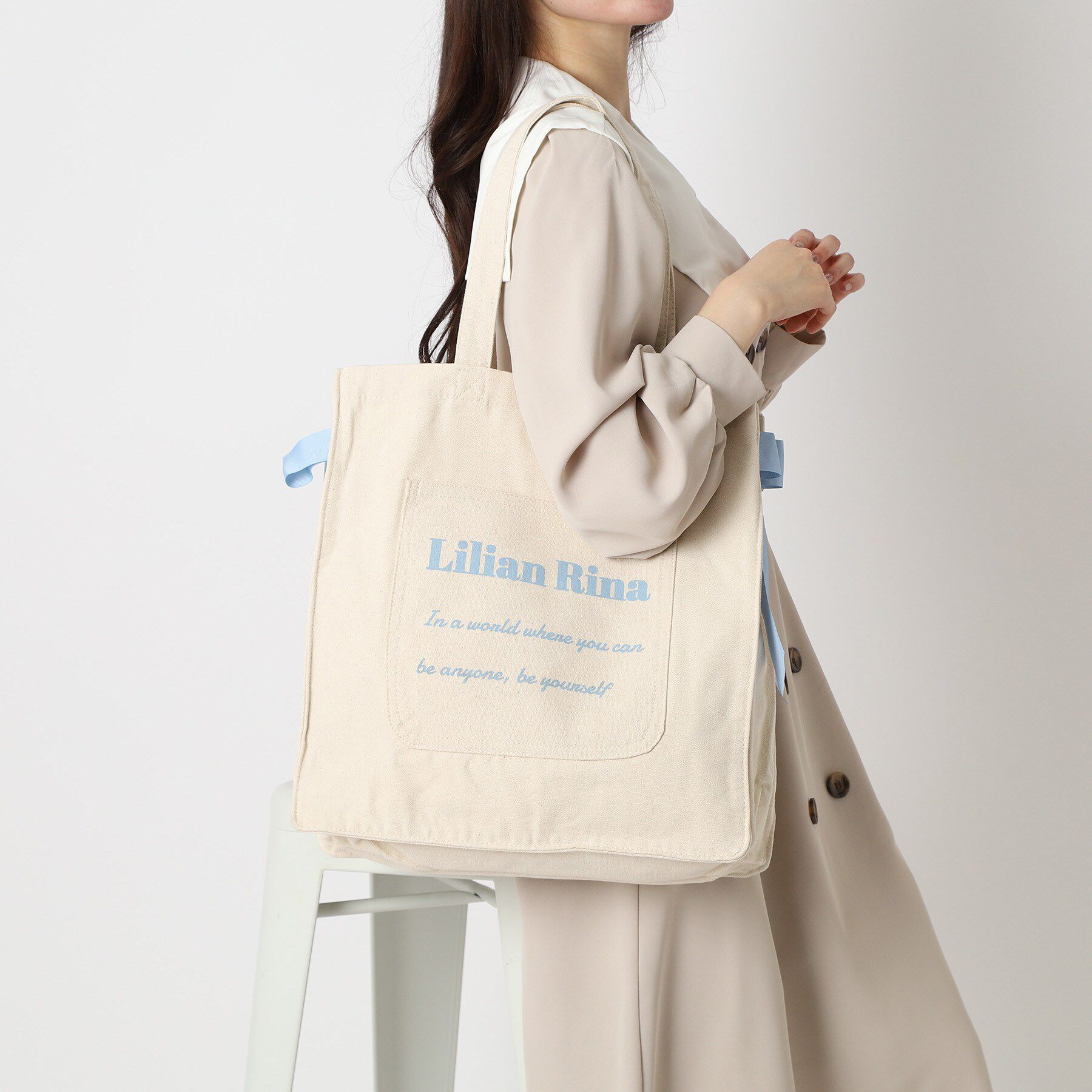 Ober Tashe「【新色入荷】推し活にもぴったり！リリアンリーナサイドリボントートバッグ」|トートバッグ|