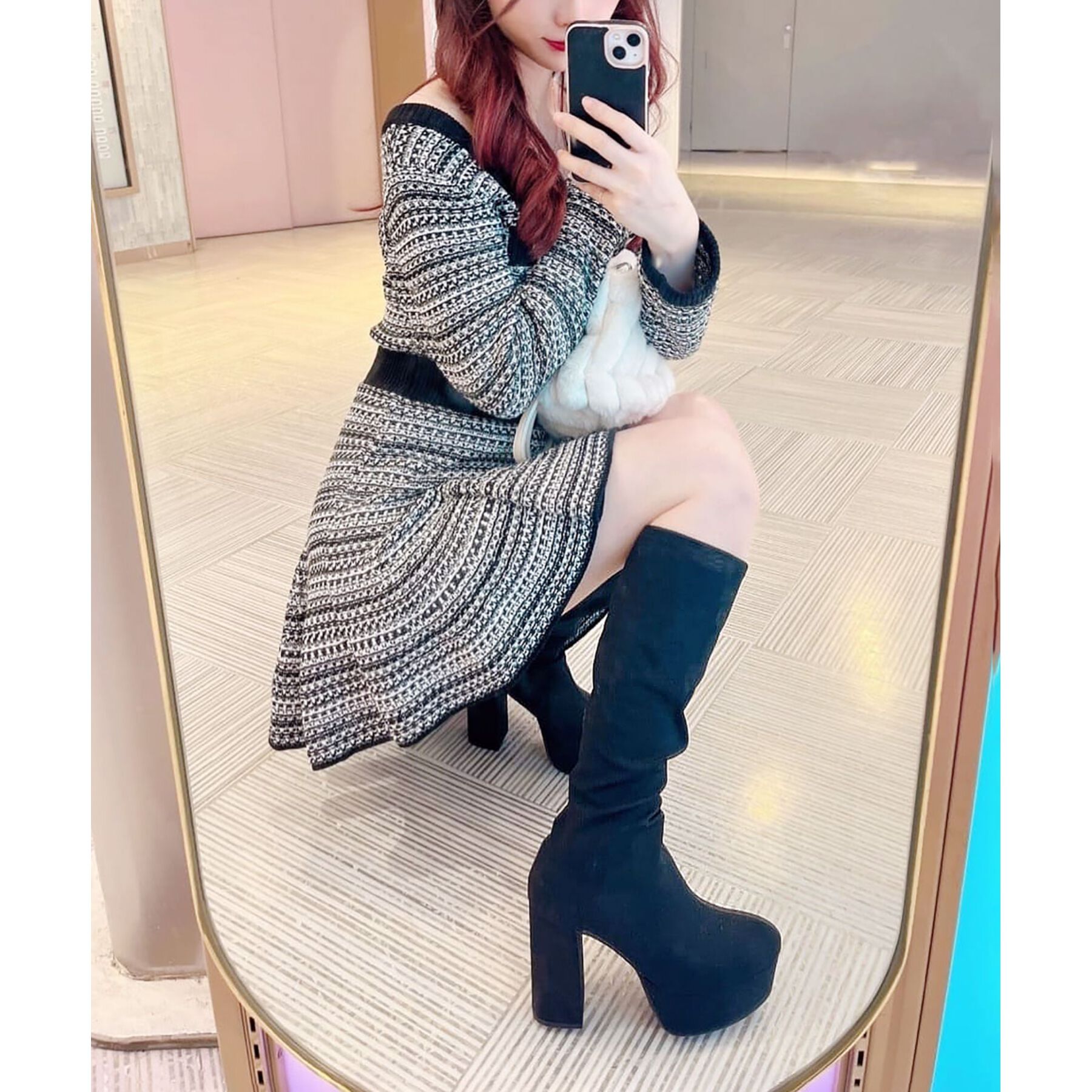 ESPERANZA「【ラク盛り／ロングブーツ】リピーター続出／脚長美脚　厚底ロングブーツ」|ショートブーツ|