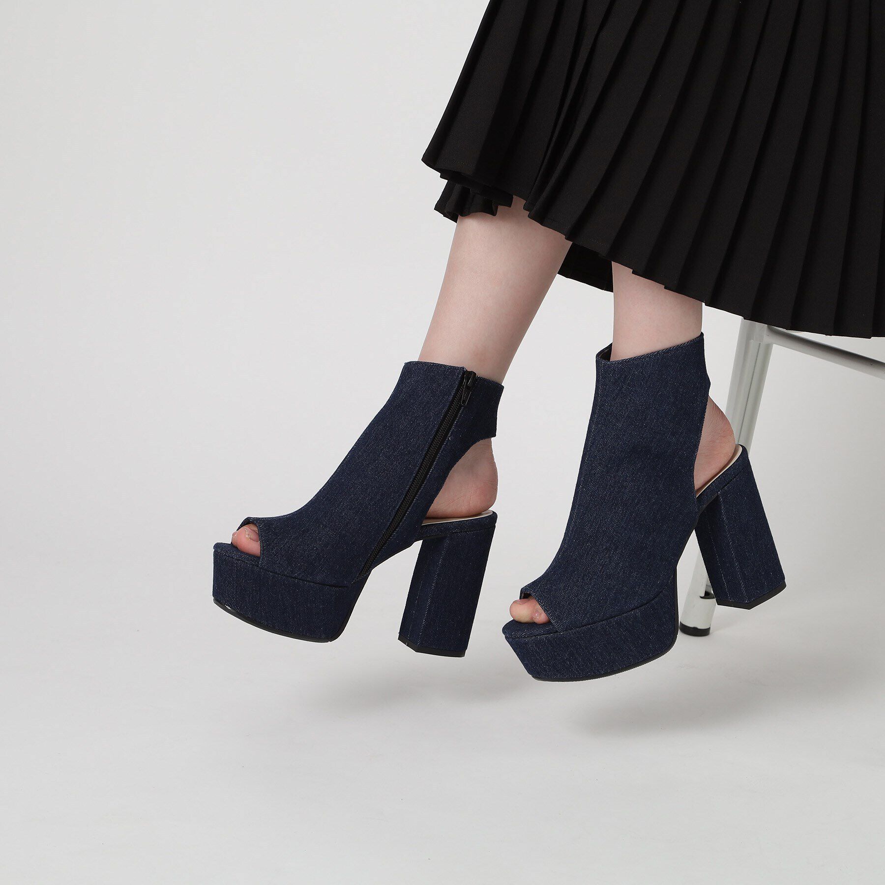 ESPERANZA「厚底ラク盛りブーツヒールサンダル」|ショートブーツ|