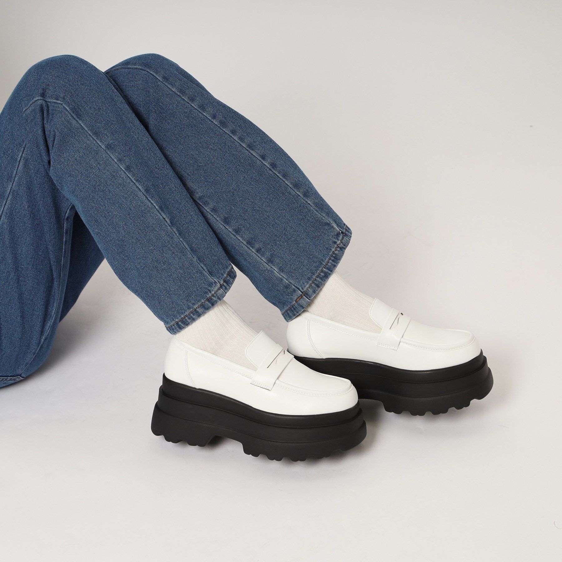 csT&P「厚底2段ソールローファーパンプス」|パンプス|