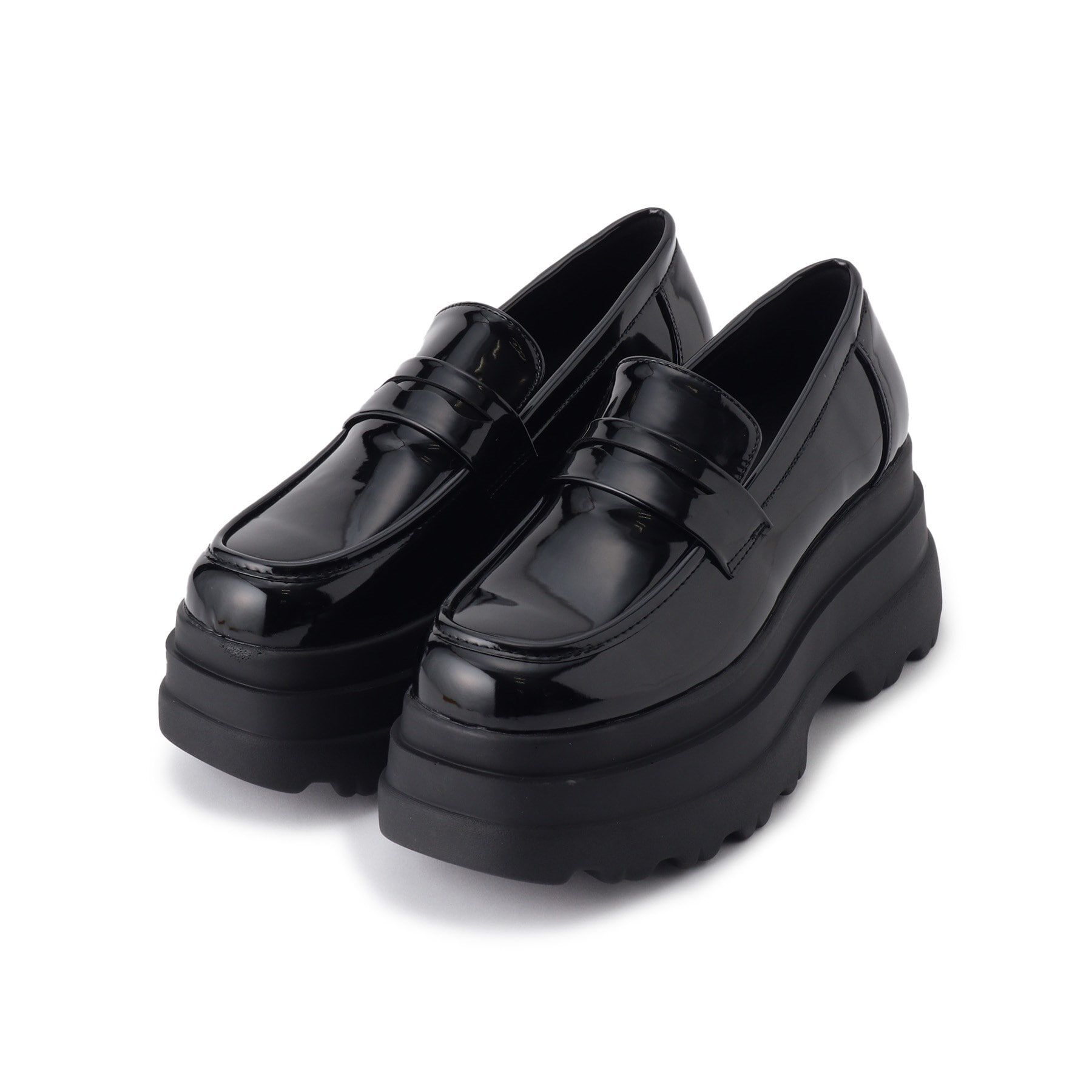 csT&P「厚底2段ソールローファーパンプス」|パンプス|ﾌﾞﾗｯｸ(219)