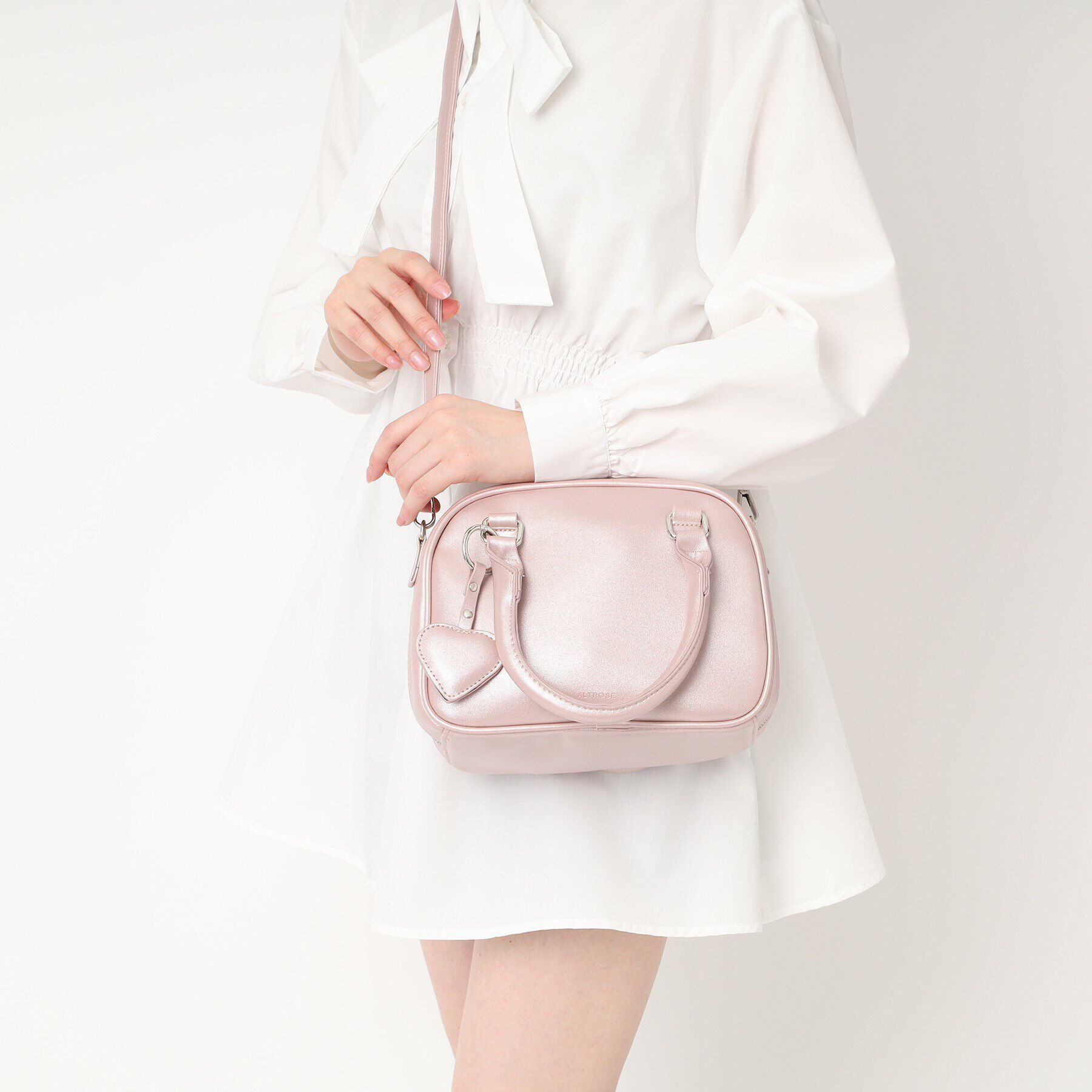 Ober Tashe「ハート付き2WAYボストンバッグ」|ボストンバッグ|