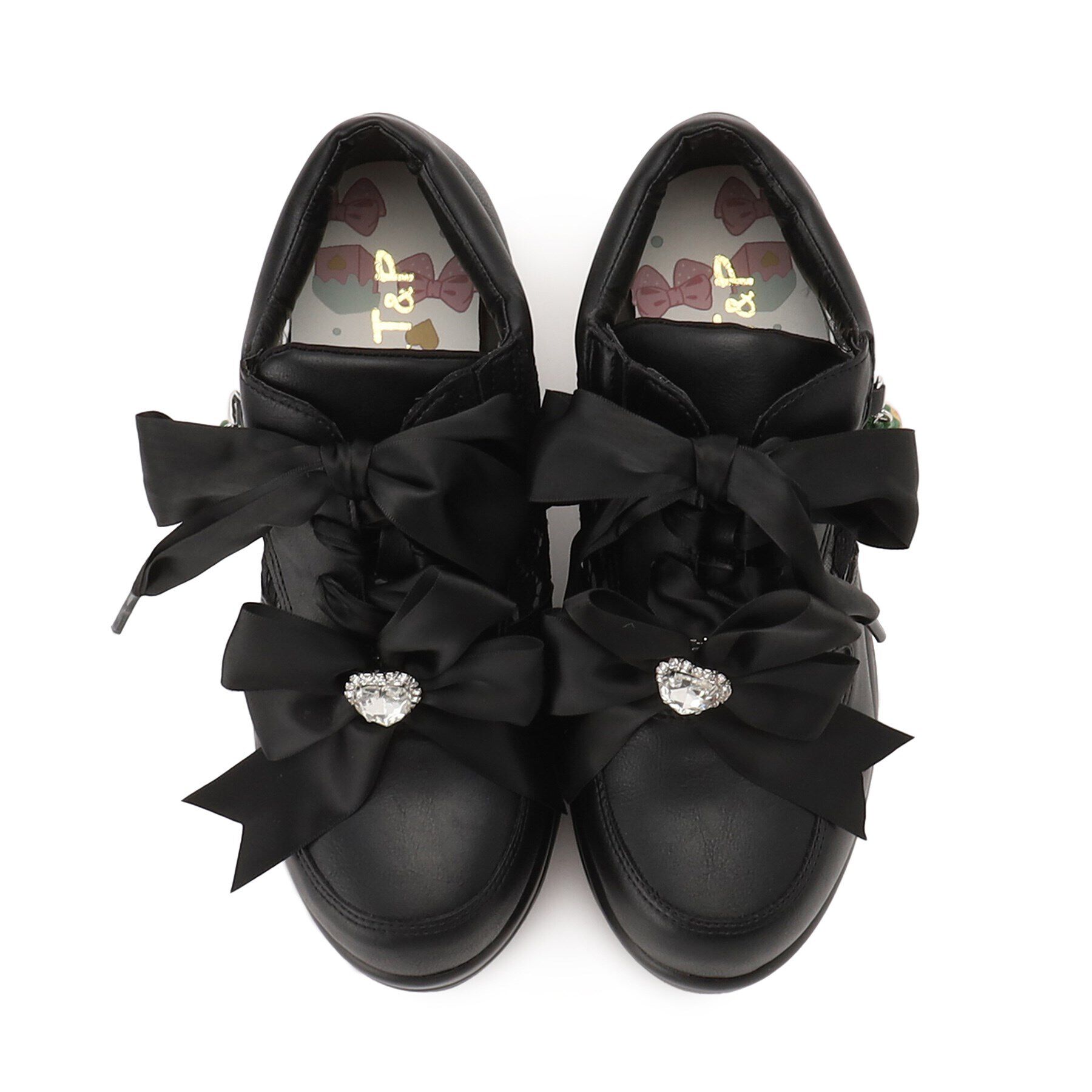 csT&P「取り外し自由♪マルチWAY厚底レースイチゴチャームスニーカー」|スニーカー|