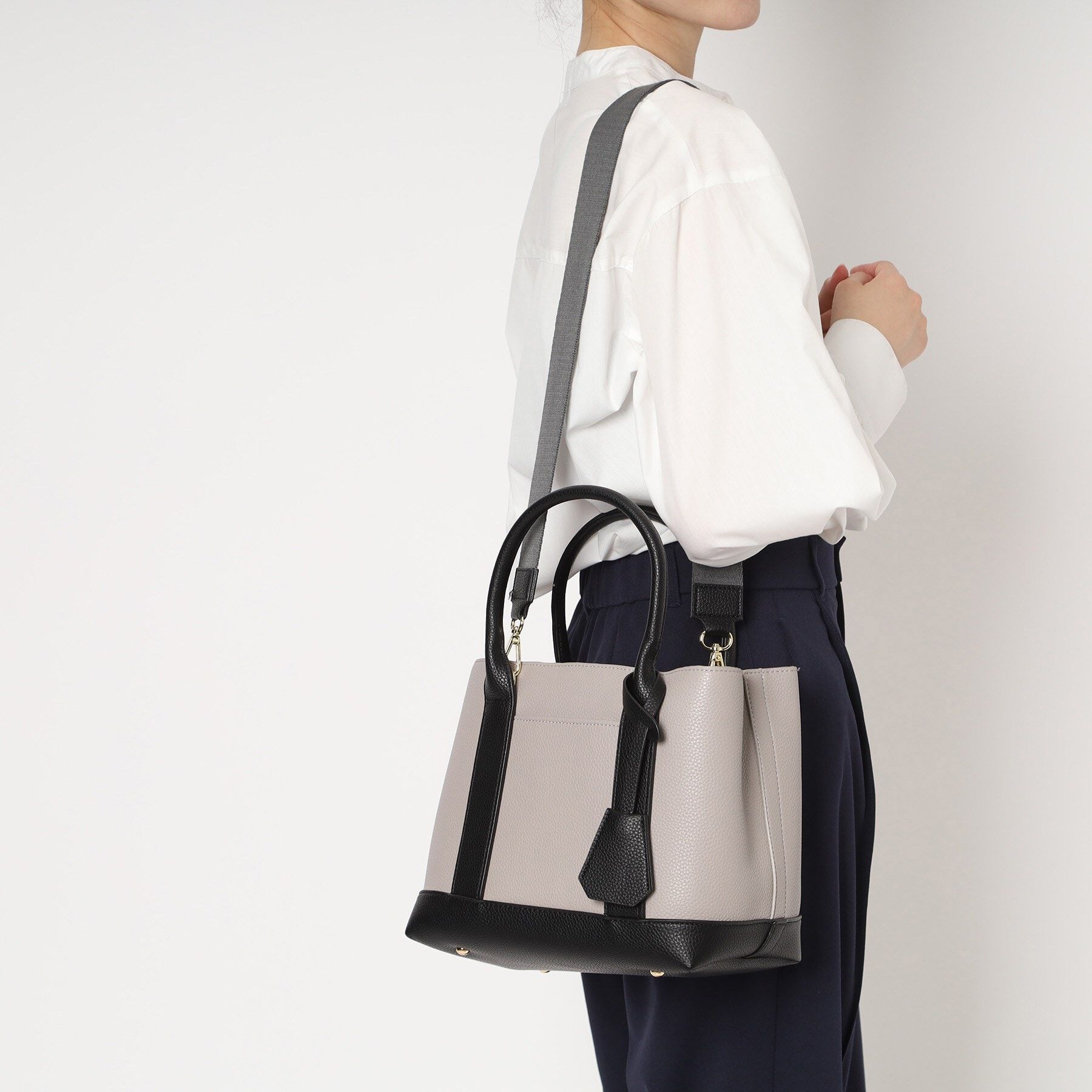 ESPERANZA「＼収納上手になれる／2WAYショルダー仕切り付合皮トート」|ショルダー・メッセンジャー|