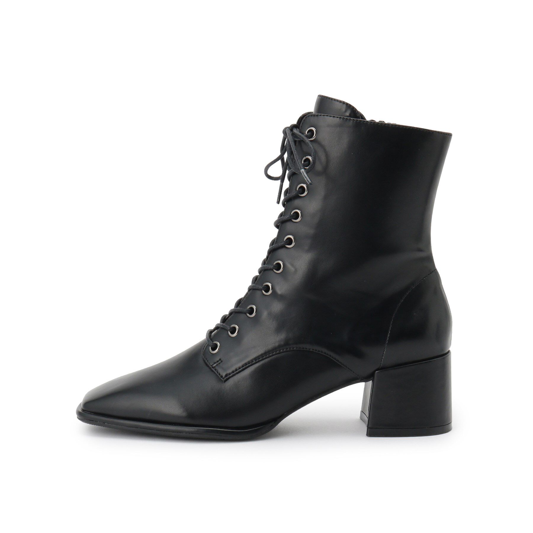 ESPERANZA「レースアップミドルヒールブーツ」|ショートブーツ|