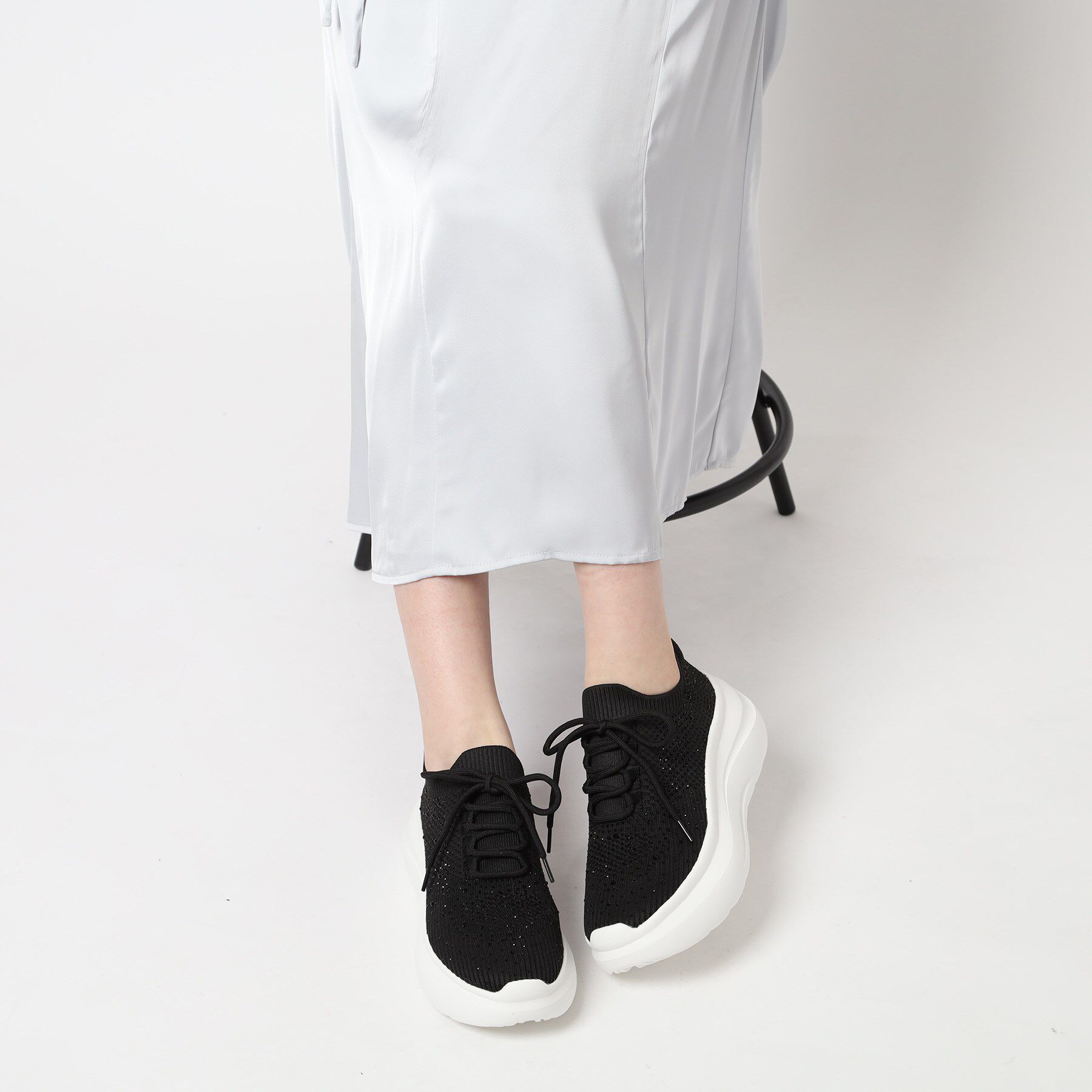 ESPERANZA「ラインストーンニットスニーカー」|スニーカー|