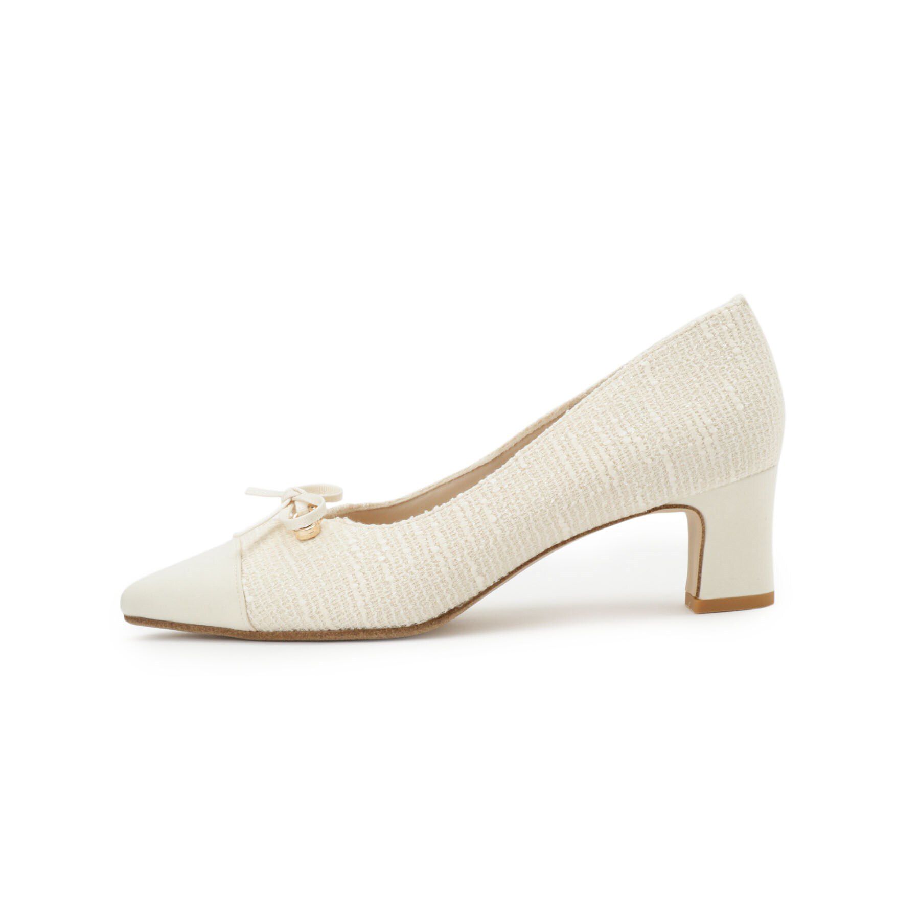 ESPERANZA「ビジューリボンポインテッドトゥパンプス」|パンプス|