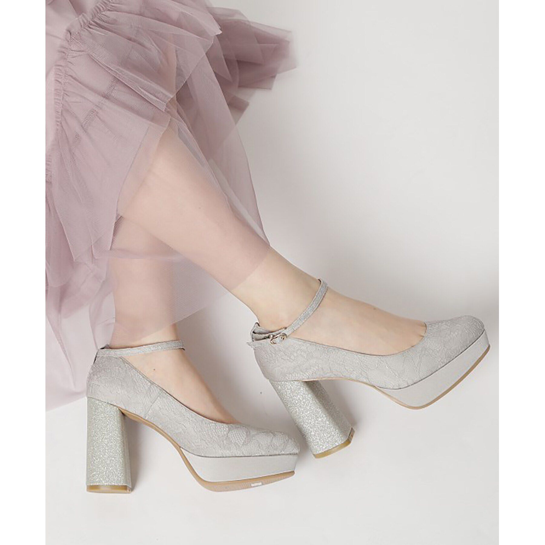 ESPERANZA「チャンキーヒール厚底パンプス」|パンプス|