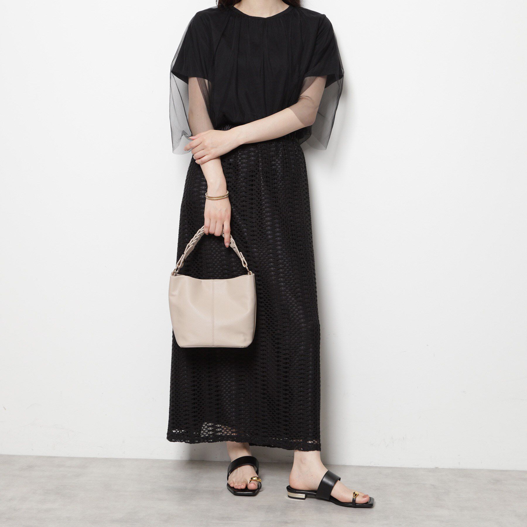 ESPERANZA「2WAYチェーン編みハンドルショルダーバッグ」|ショルダー・メッセンジャー|