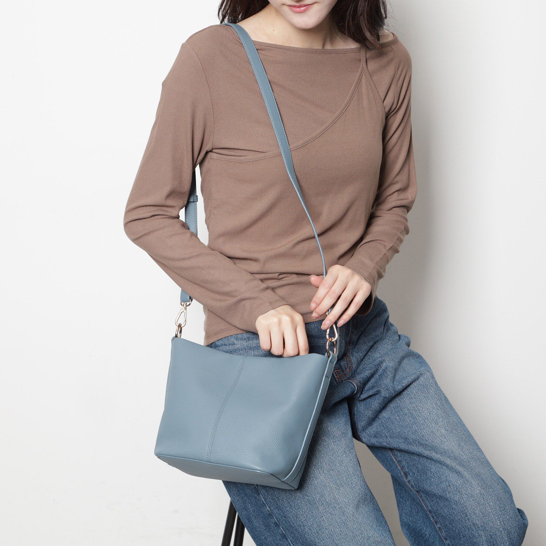 ESPERANZA「2WAYチェーン編みハンドルショルダーバッグ」|ショルダー・メッセンジャー|