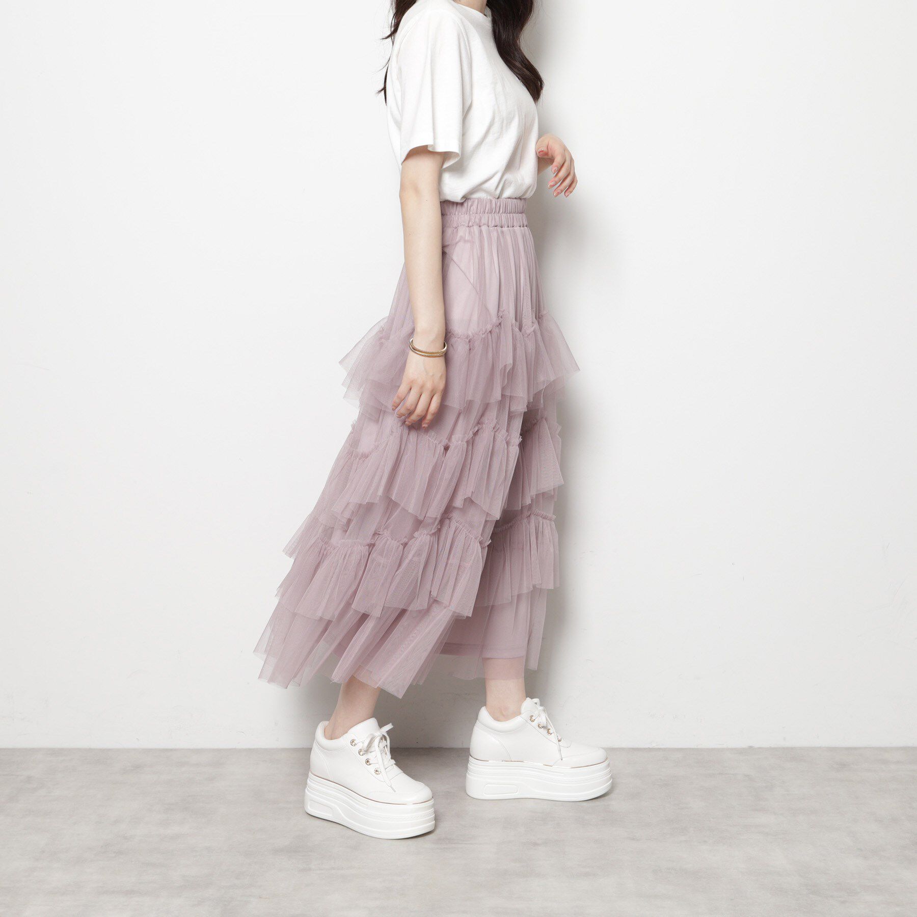 ESPERANZA「ゴールドライン厚底フラットスニーカー」|スニーカー|