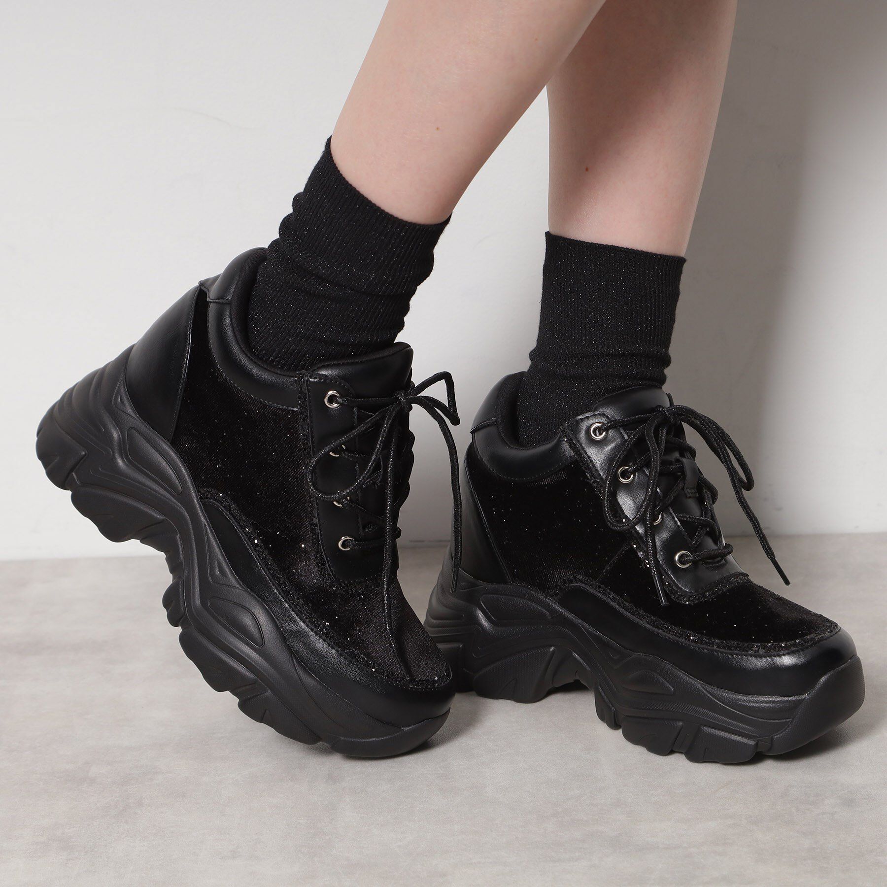 ESPERANZA「ベルベットラメスニーカー」|スニーカー|