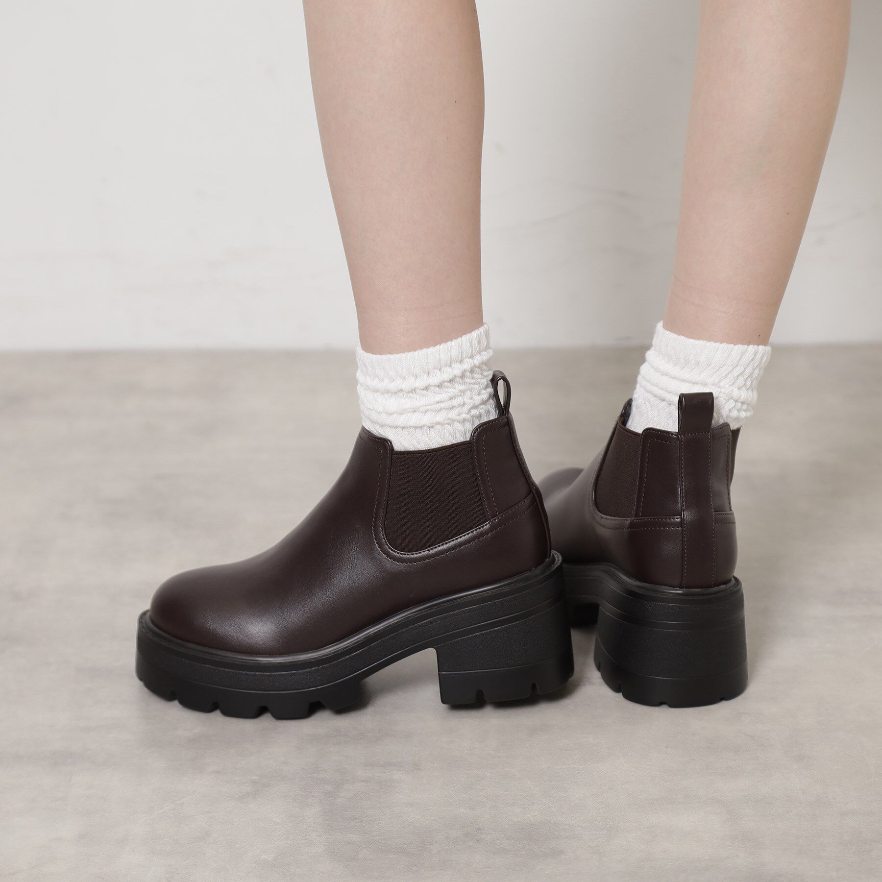 ESPERANZA「【レイン対応】サイドゴアショートブーツ」|ショートブーツ|