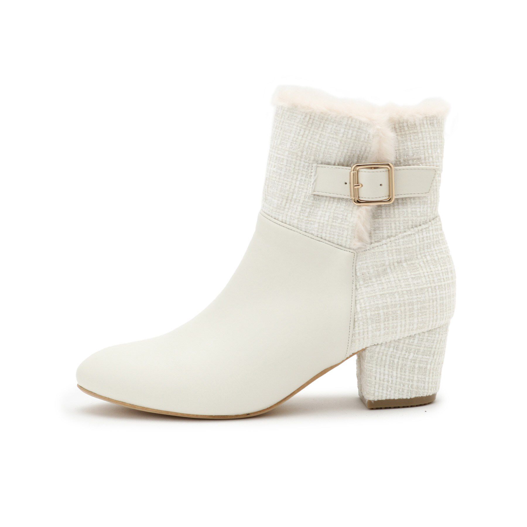 ESPERANZA「折り返しフェイクファー2WAYショートブーツ」|ショートブーツ|