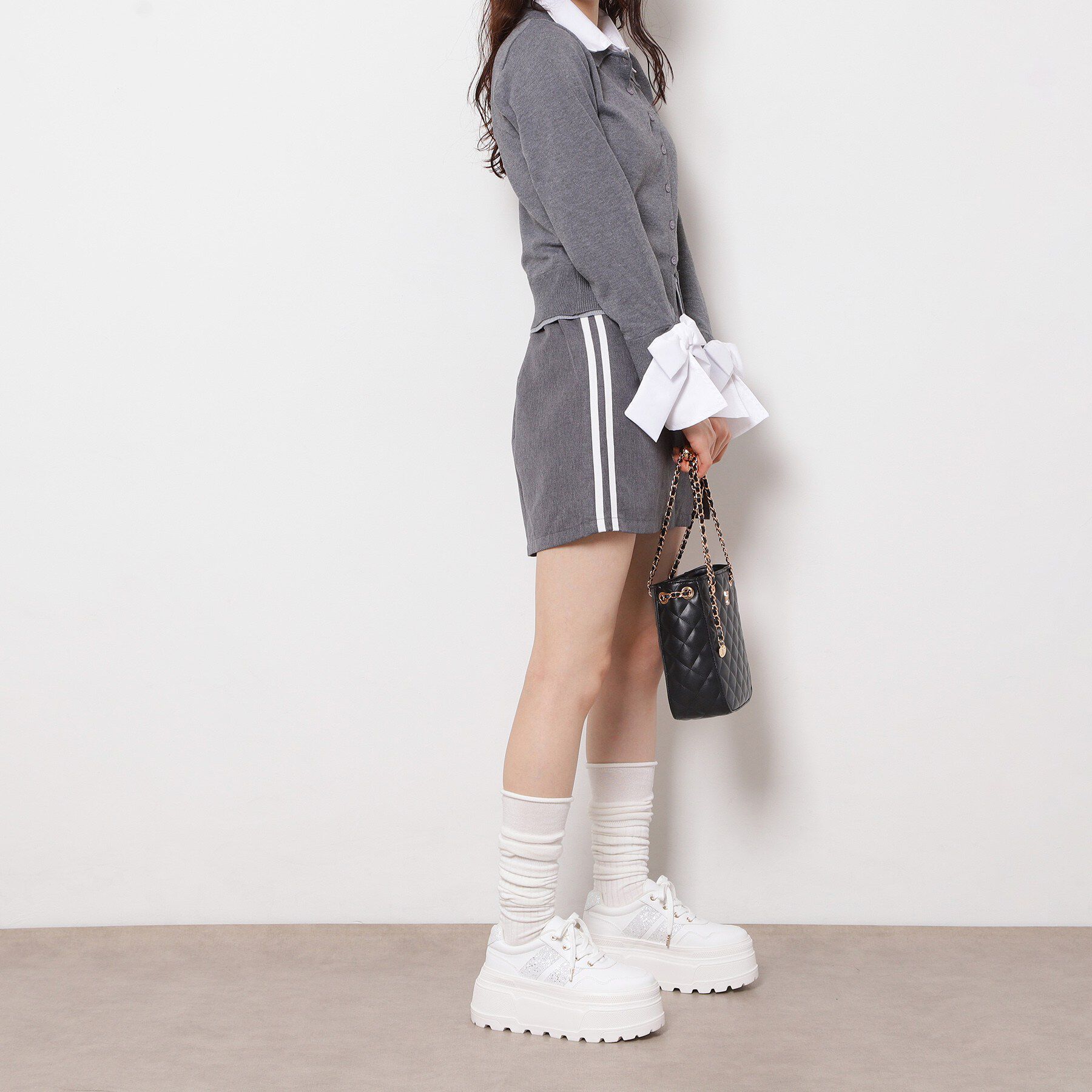 ESPERANZA「ラメライン厚底スニーカー」|スニーカー|