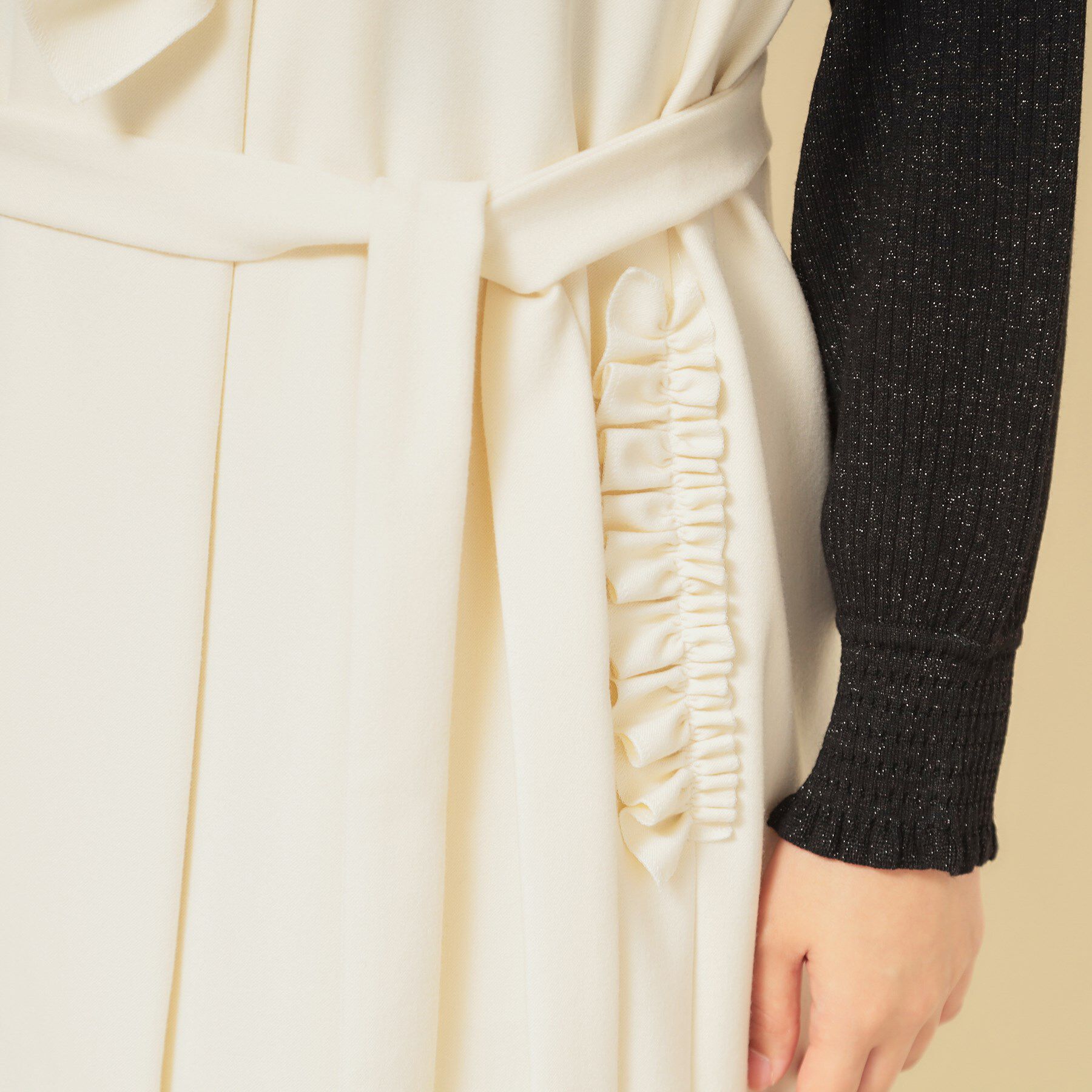 SunaUna「【COLLECTION LINE】フリルスリーブレスジレ」|ベスト・ジレ|