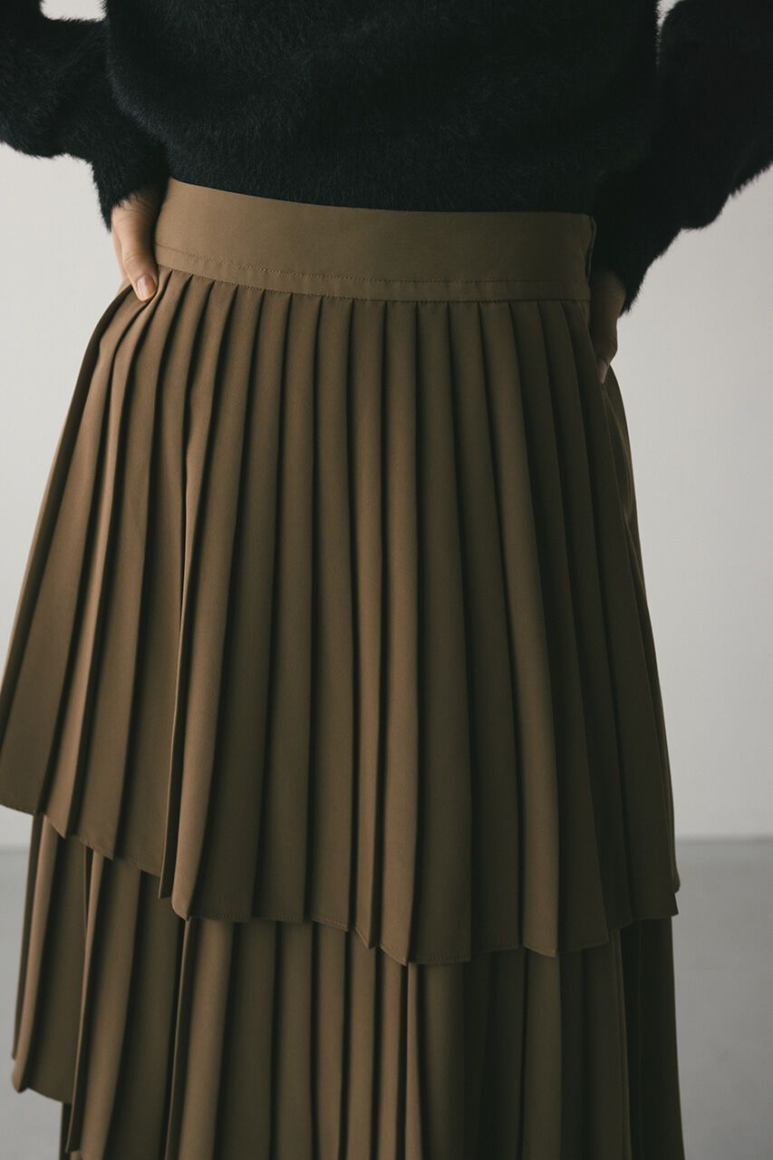 STYLEMIXER「ティアードプリーツスカート」|スカート|