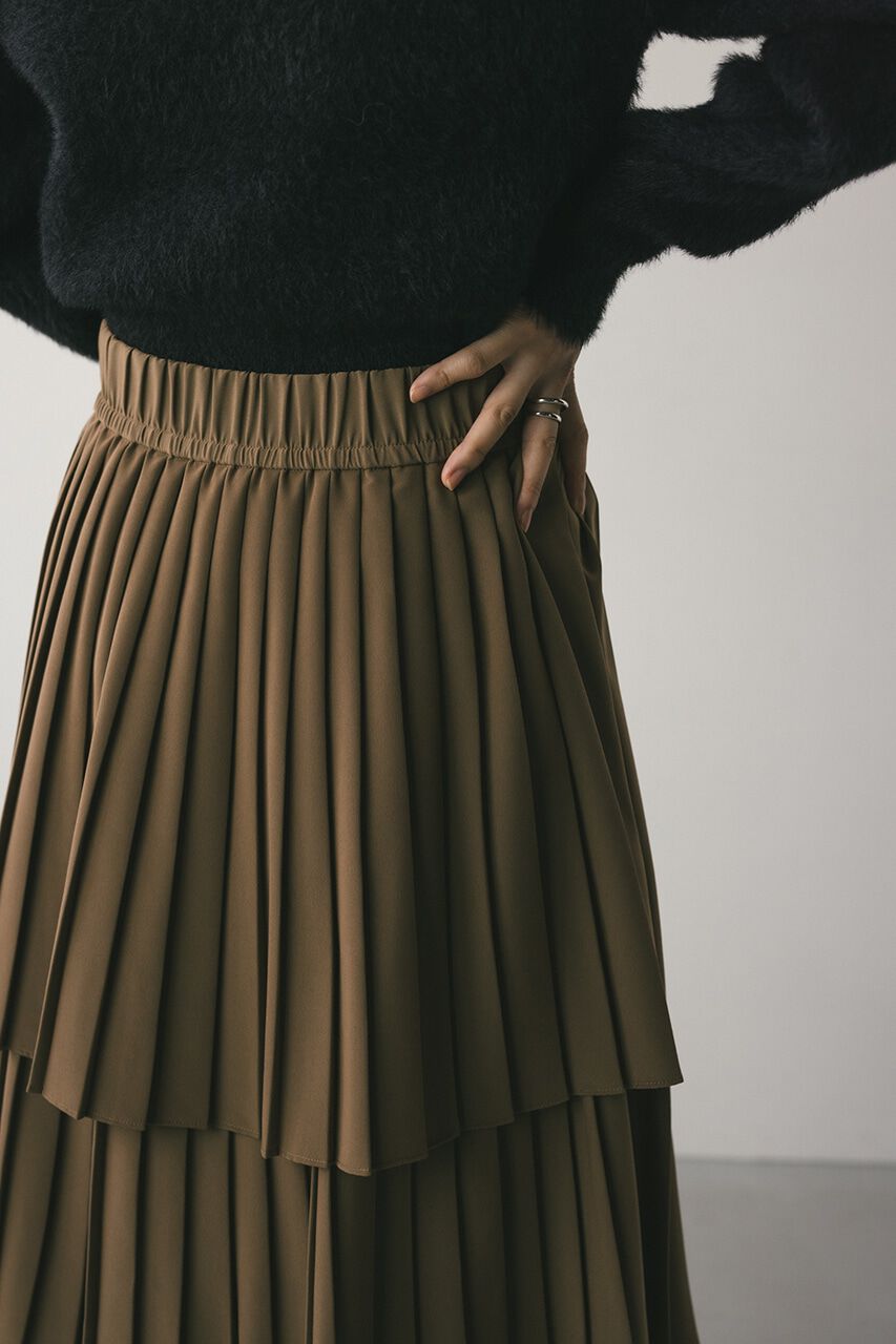 STYLEMIXER「ティアードプリーツスカート」|スカート|