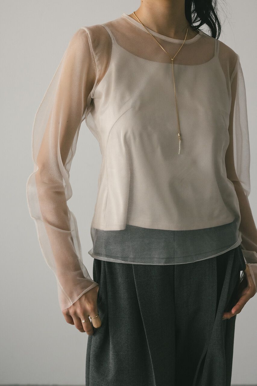 STYLEMIXER「キャミレイヤードグロストップ」|ニット・セーター|