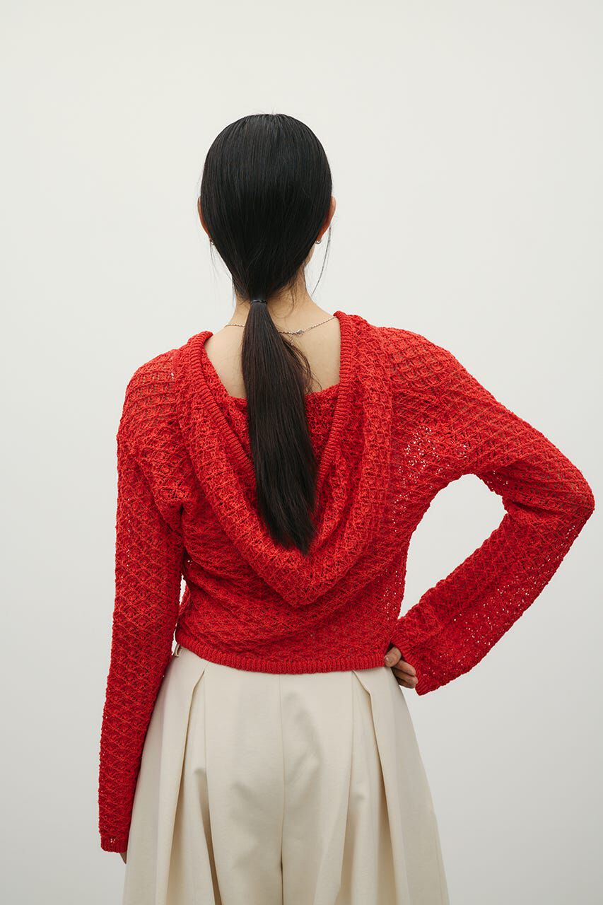 STYLEMIXER「アイレットレースフーディー」|ニット・セーター|