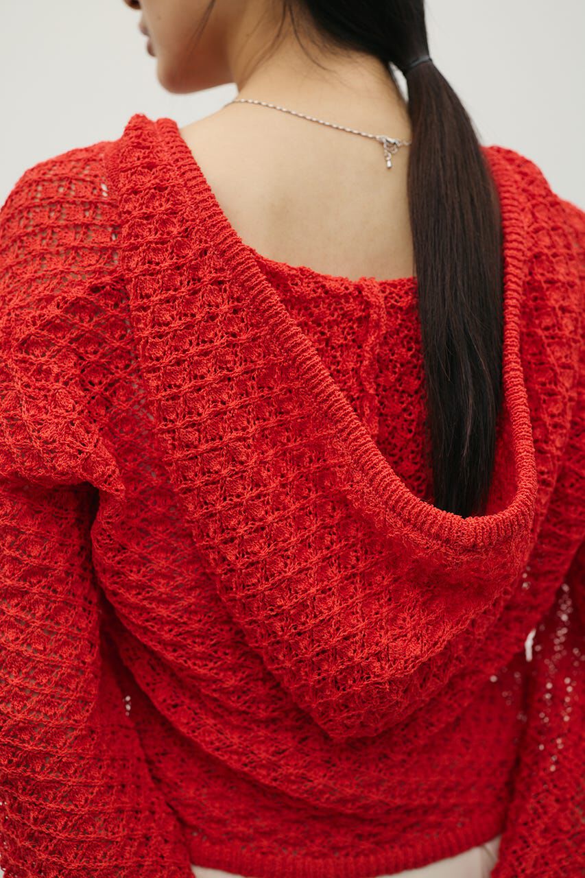 STYLEMIXER「アイレットレースフーディー」|ニット・セーター|