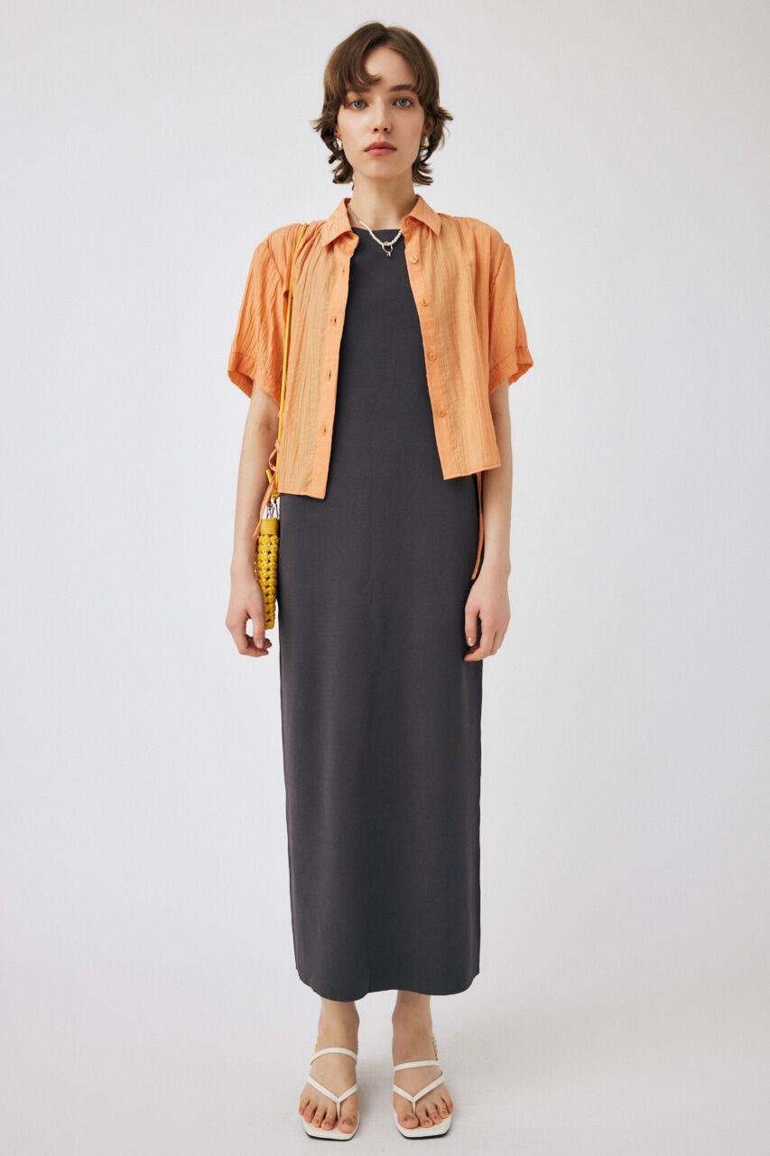 MOUSSY「SIDE GATHER H／S シャツ」|シャツ・ブラウス|