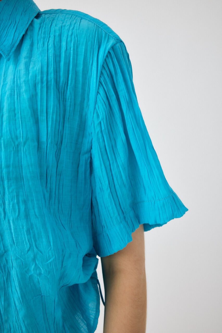 MOUSSY「SIDE GATHER H／S シャツ」|シャツ・ブラウス|