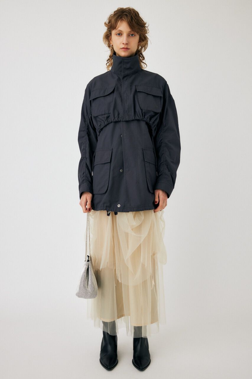 MOUSSY「UTILITY BOLERO & ベスト」|ブルゾン・スタジャン|L/BLK1