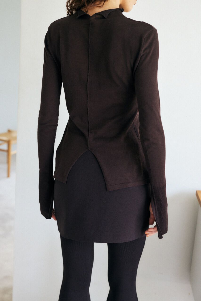 MOUSSY「バック スリット THIN ニット」|ニット・セーター|