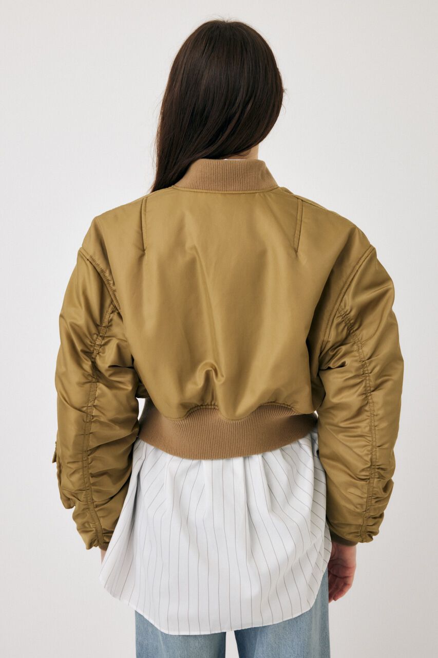 MOUSSY「VOLUME CROPPED MA-1」|ブルゾン・スタジャン|