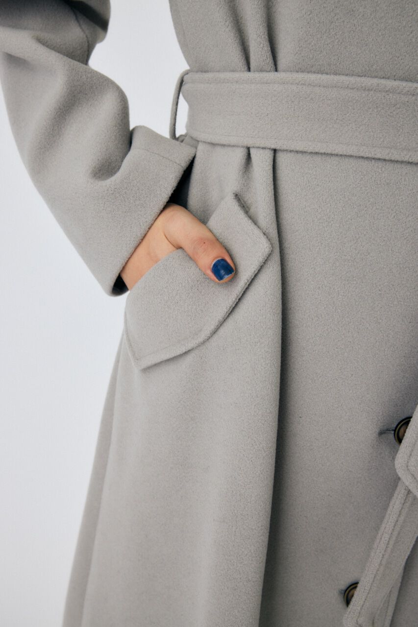 MOUSSY「STAND COLLAR ロングコート」|その他|