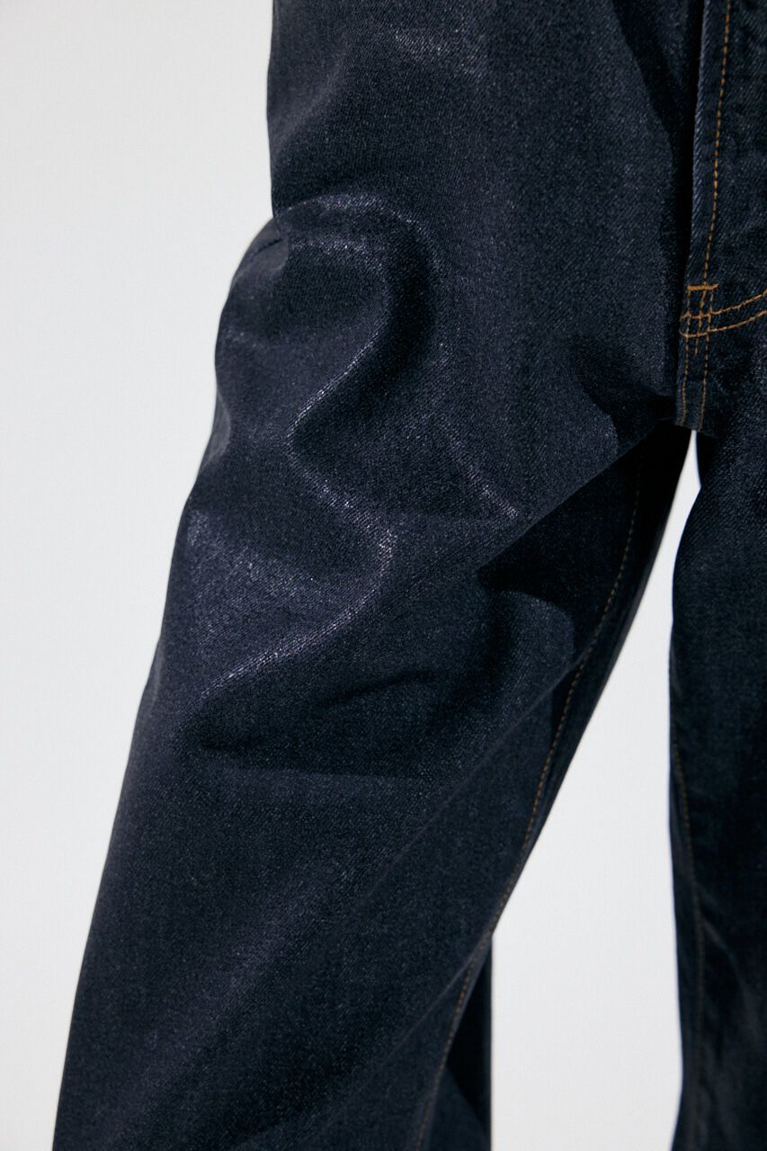 MOUSSY「HW COATED LOOSE STRAIGHT」|デニム|