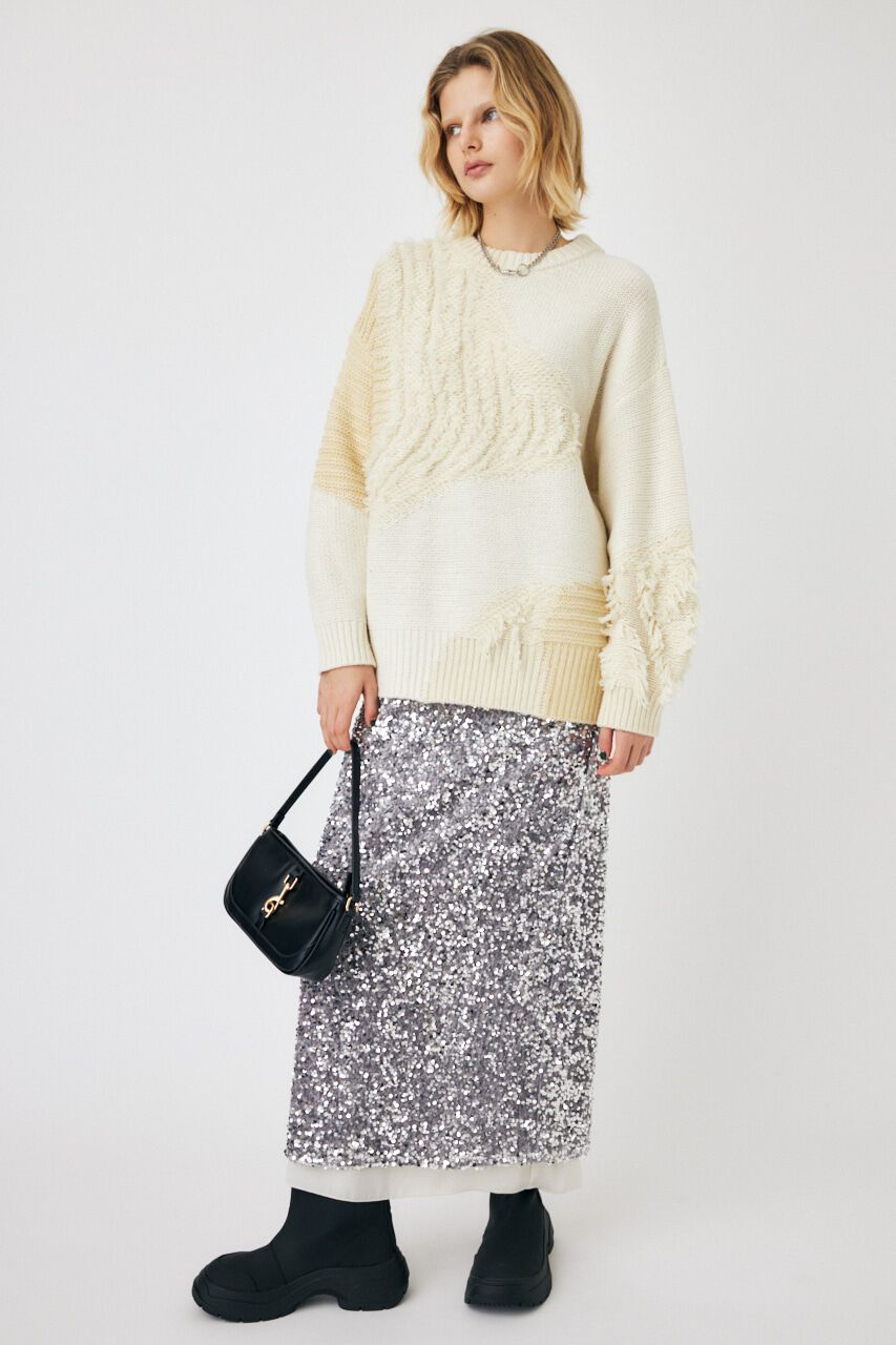 MOUSSY「PATCH DESIGN ニット」|ニット・セーター|