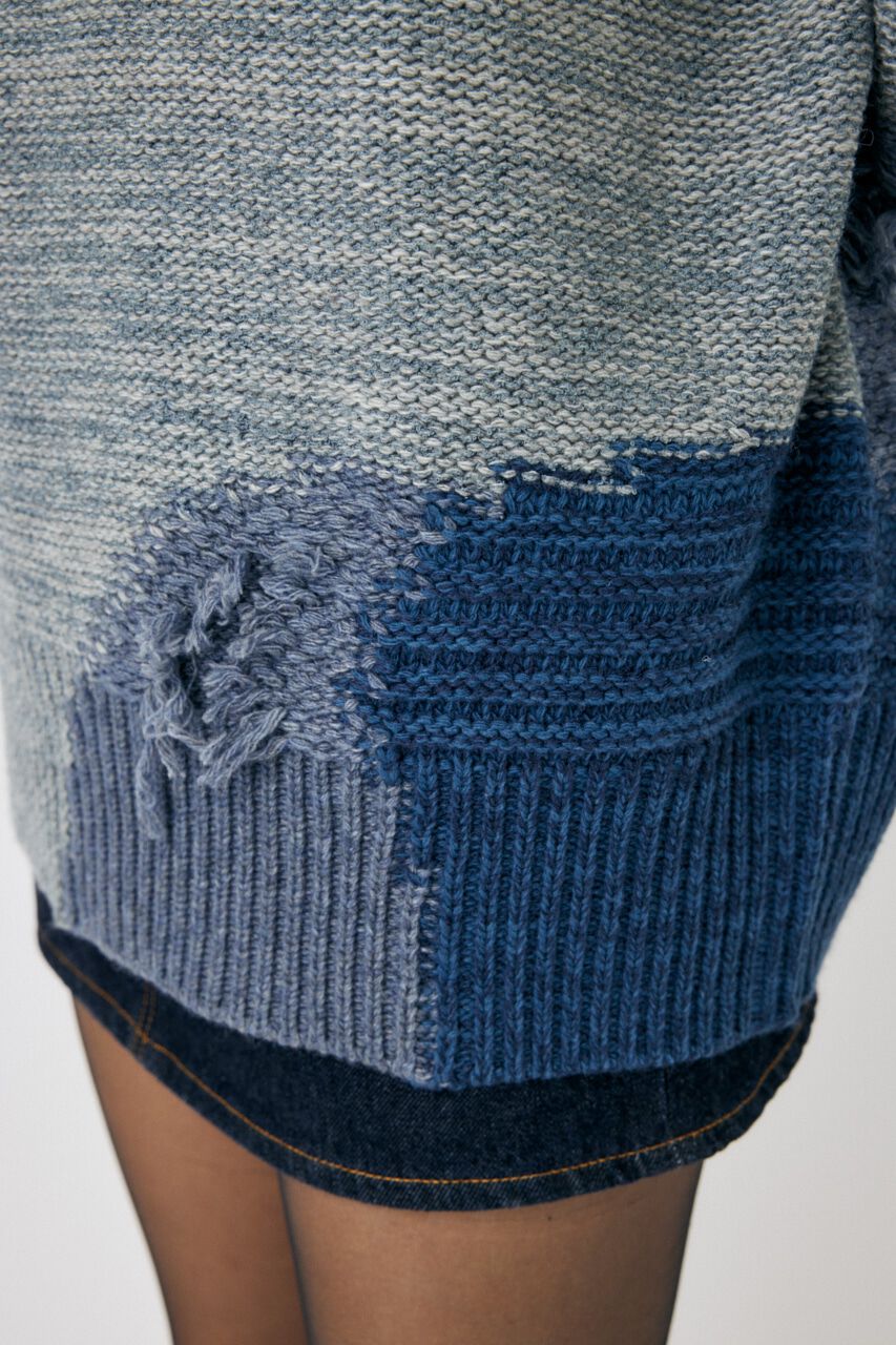 MOUSSY「PATCH DESIGN ニット」|ニット・セーター|