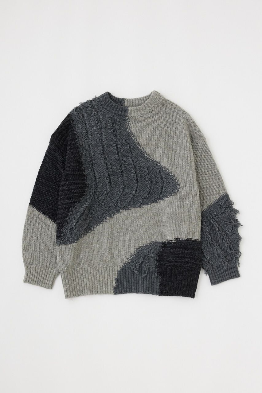 MOUSSY「PATCH DESIGN ニット」|ニット・セーター|