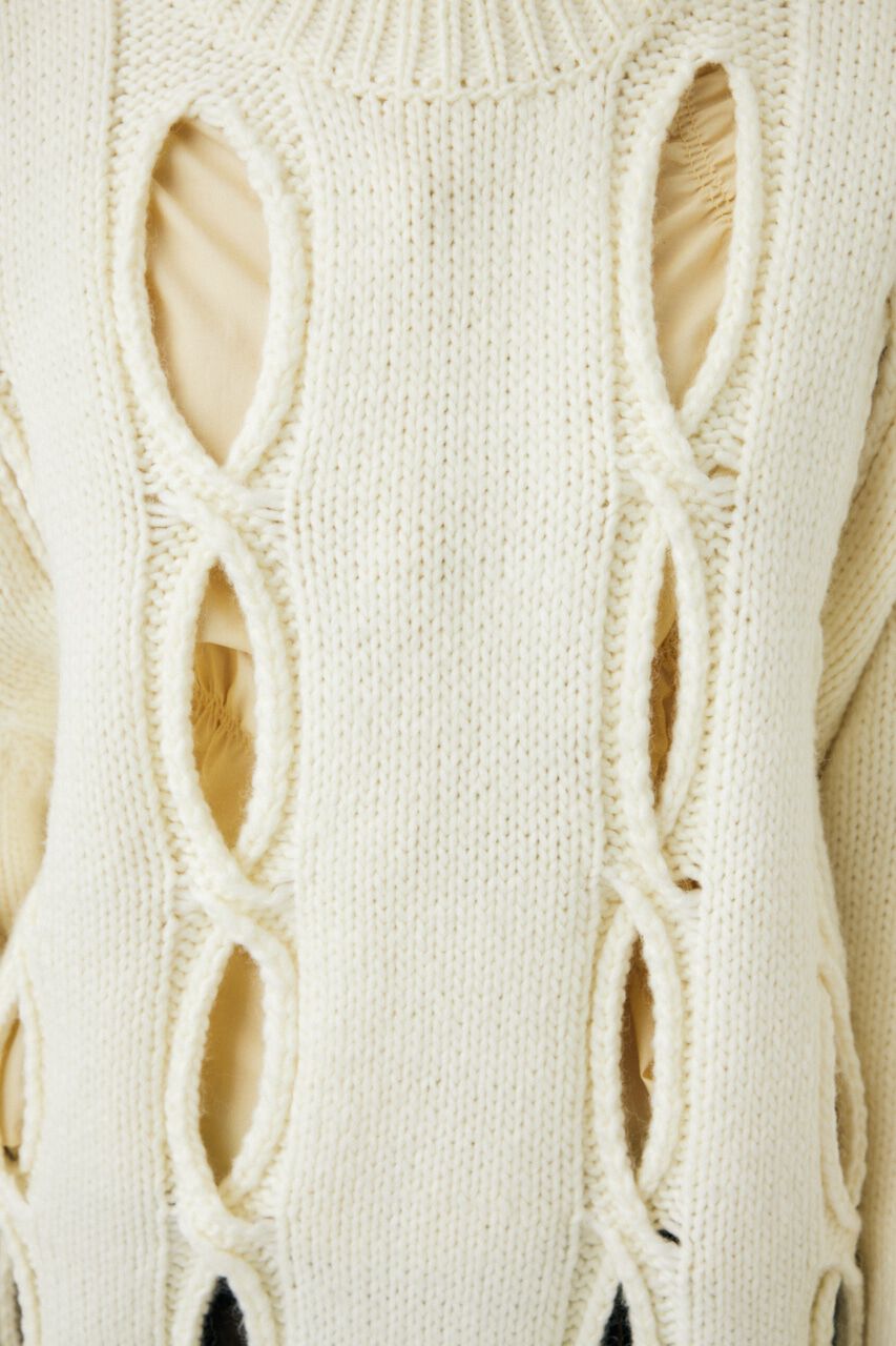 MOUSSY「CUT OUT DESIGN ニット」|ニット・セーター|