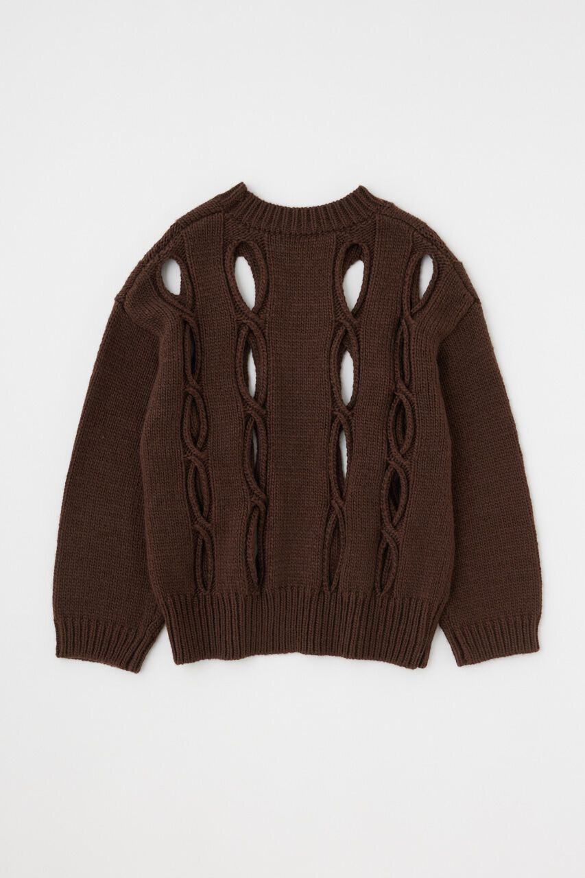 MOUSSY「CUT OUT DESIGN ニット」|ニット・セーター|
