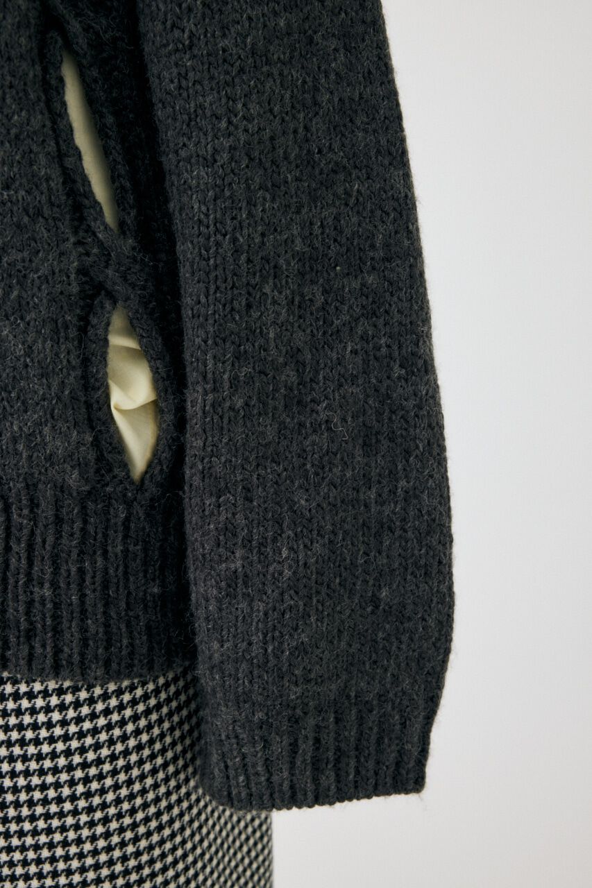 MOUSSY「CUT OUT DESIGN ニット」|ニット・セーター|