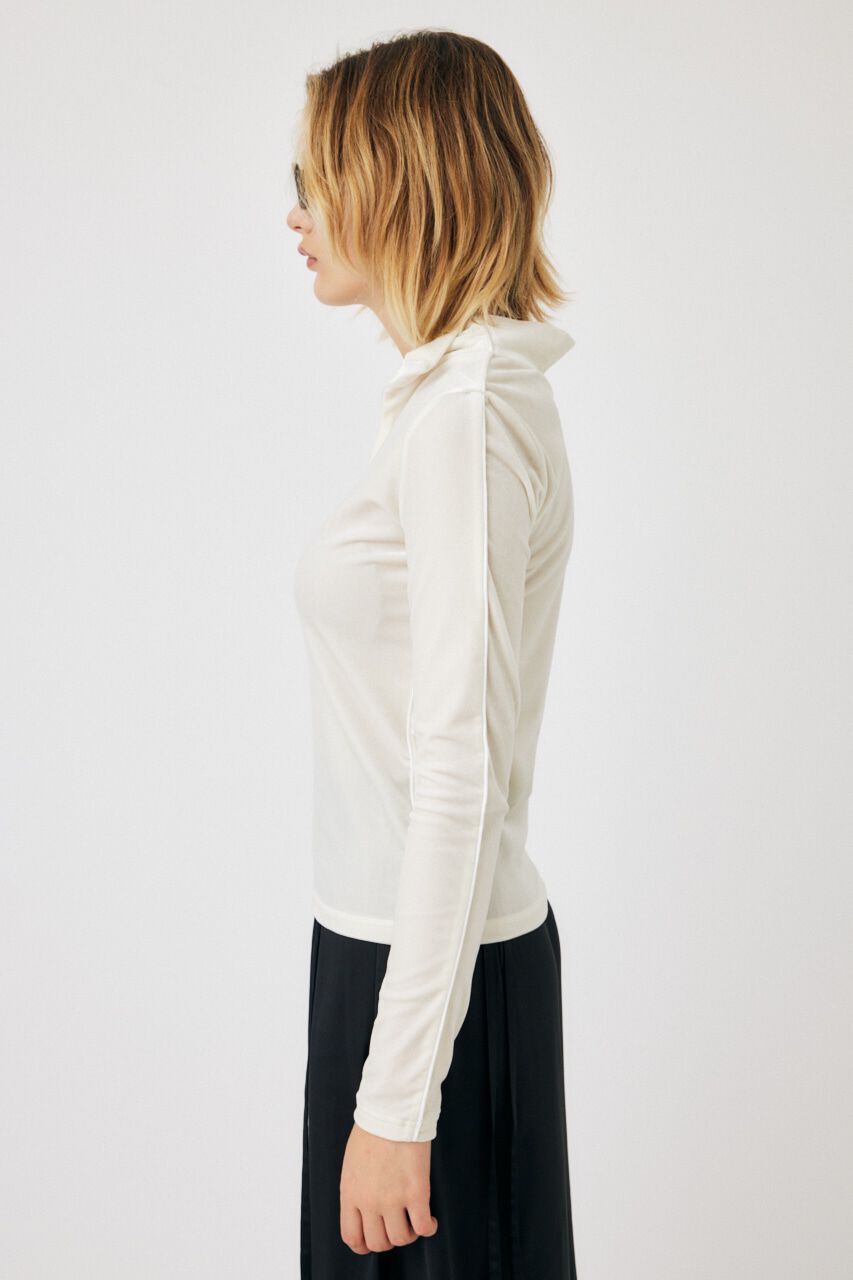 MOUSSY「HIGH NECK VELOUR トップス」|Tシャツ・カットソー|