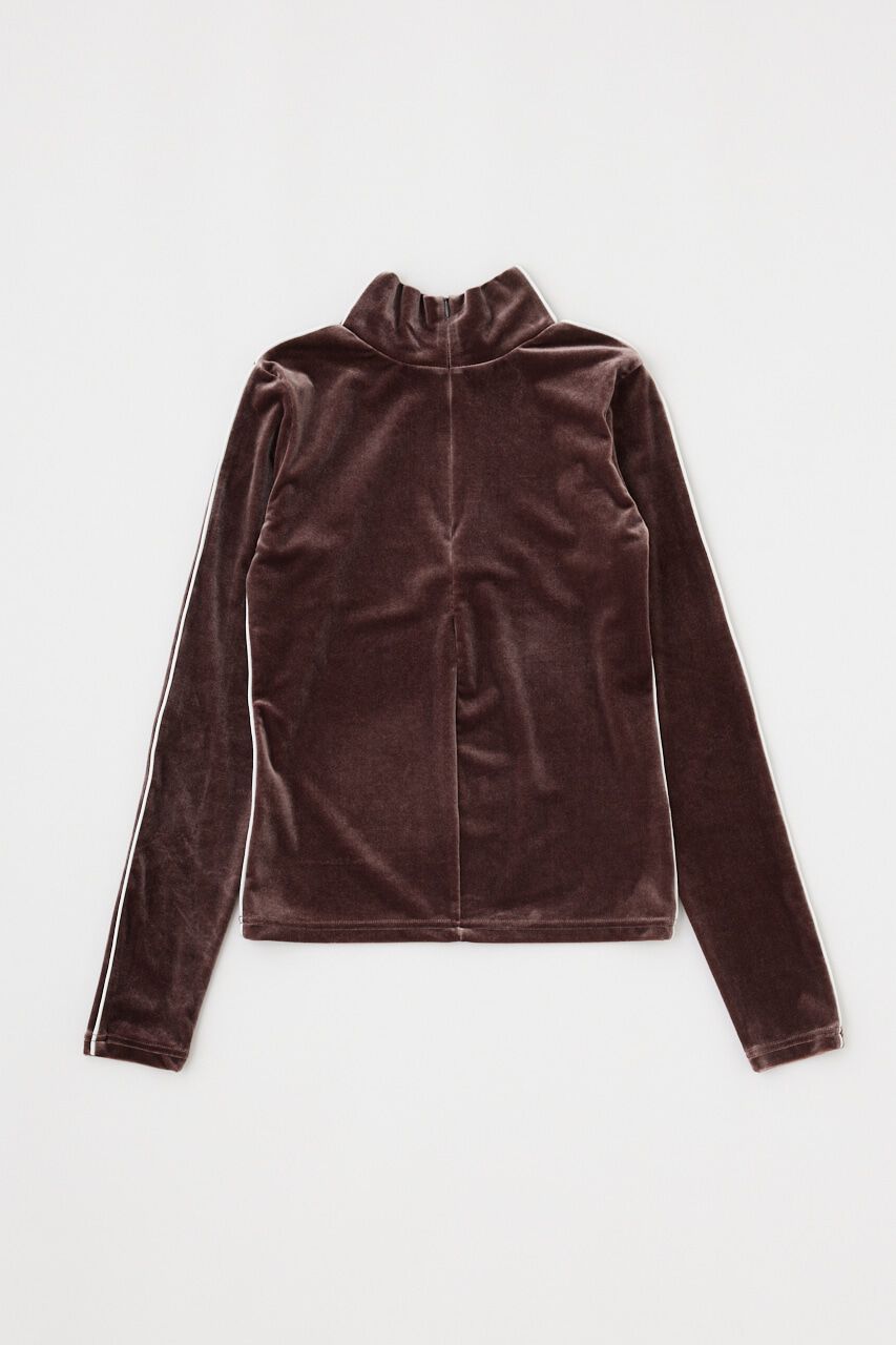 MOUSSY「HIGH NECK VELOUR トップス」|Tシャツ・カットソー|