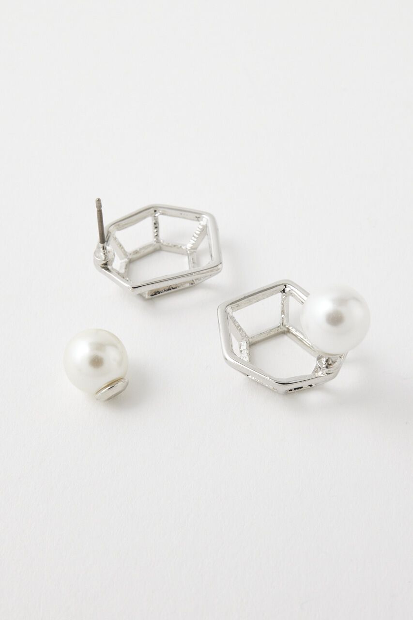 MOUSSY「HEXAGON LINE EARRINGS」|ピアス|