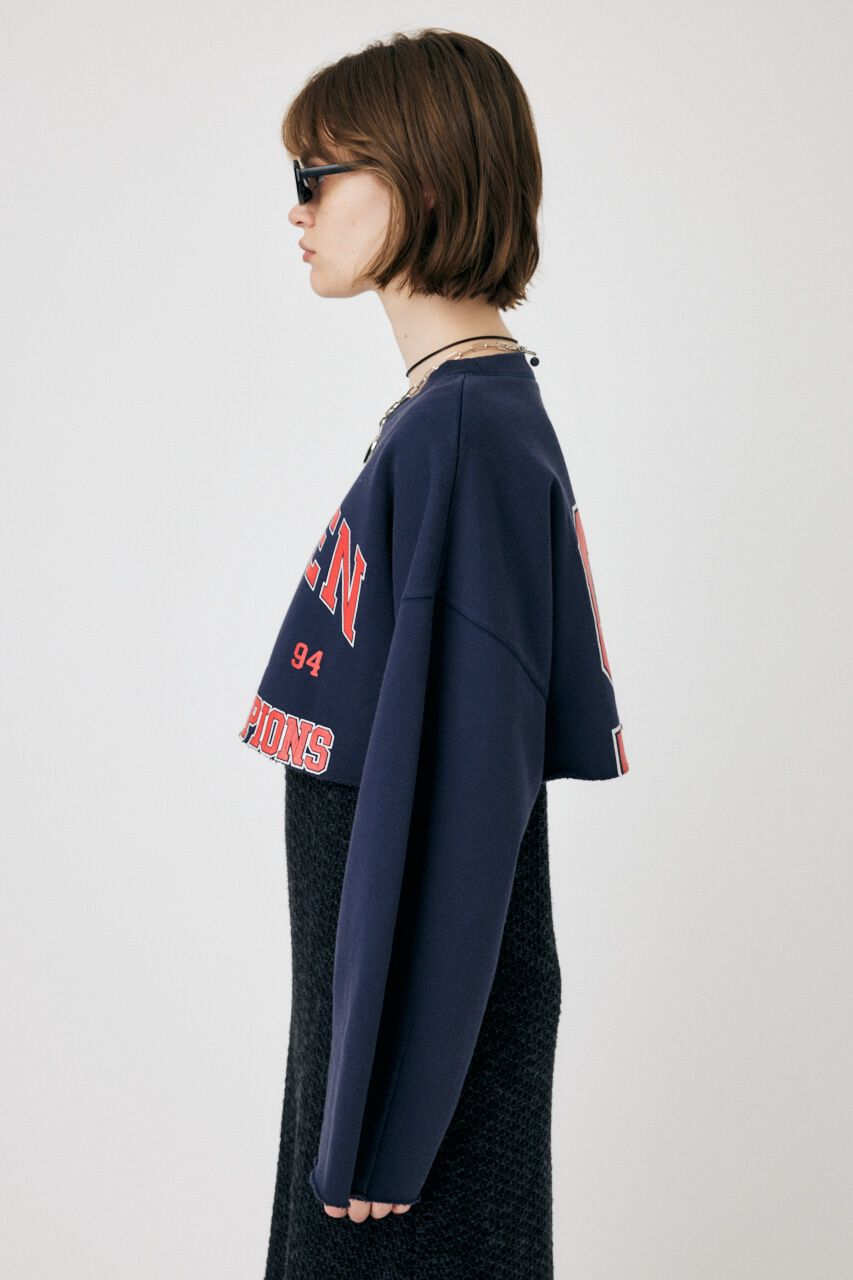 MOUSSY「CROPPED COLLEGE プルオーバー」|パーカー|