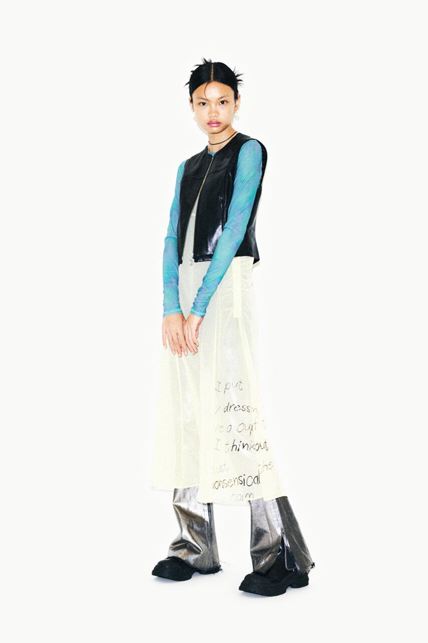 MOUSSY「FOIL PRINT SLIM FLARE」|デニム|