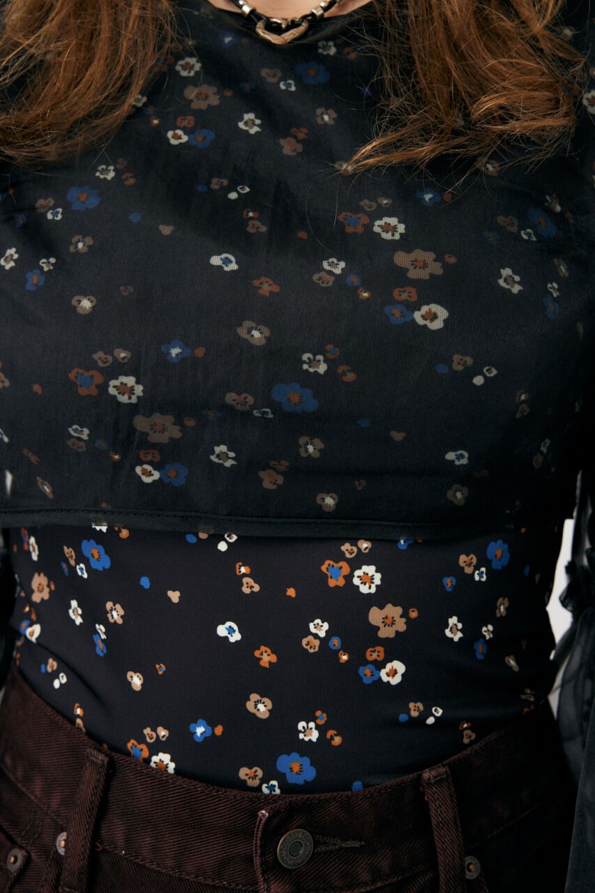 MOUSSY「LAYERED SHEER トップス」|Tシャツ・カットソー|