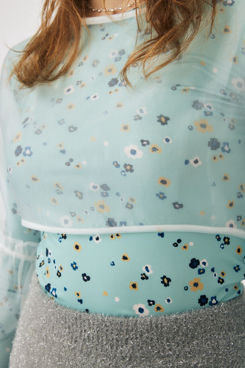 MOUSSY「LAYERED SHEER トップス」|Tシャツ・カットソー|